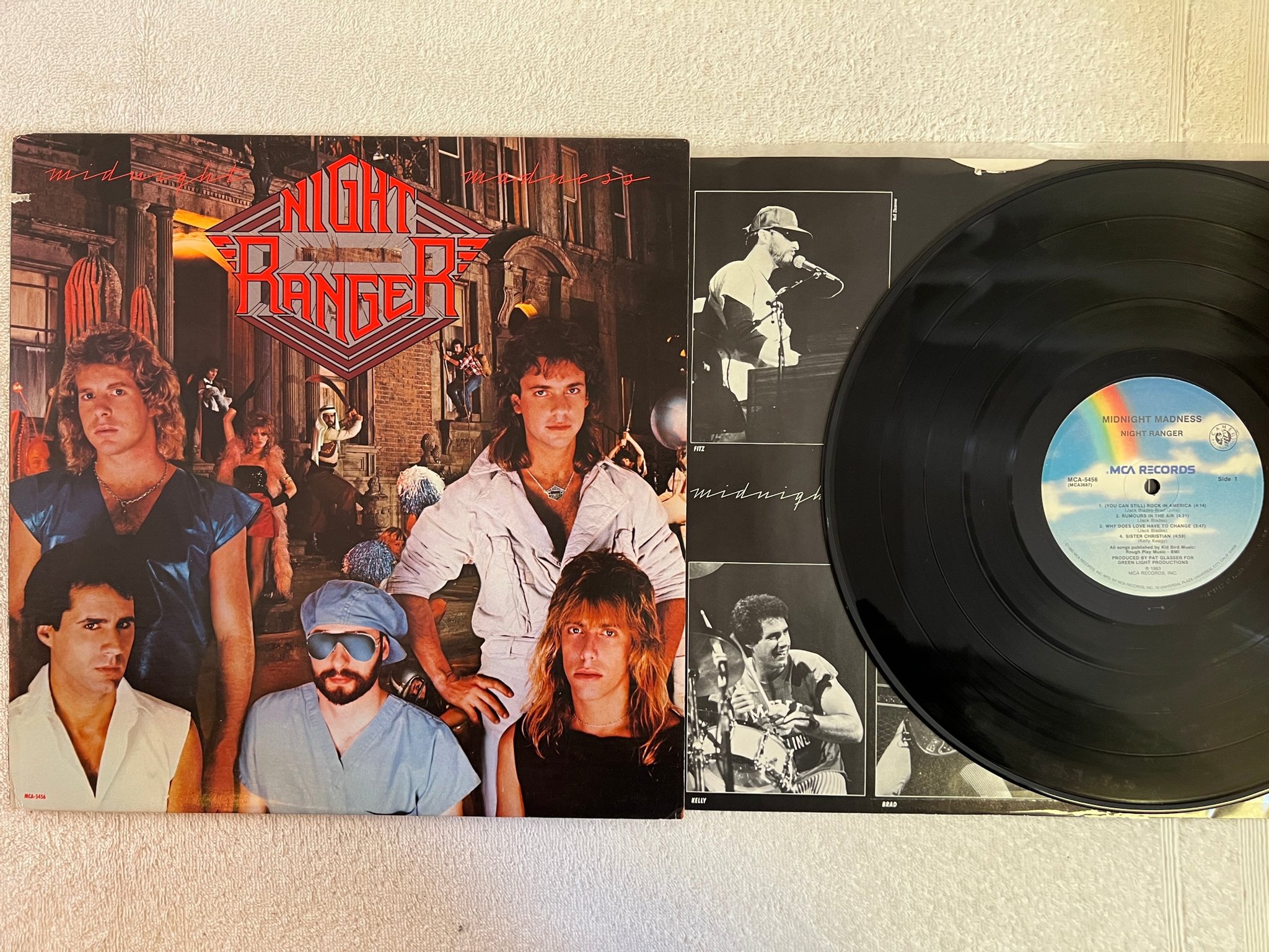 Omslagsbild för skivan NIGHT RANGER midnight madness LP -83 US MCA 5456 