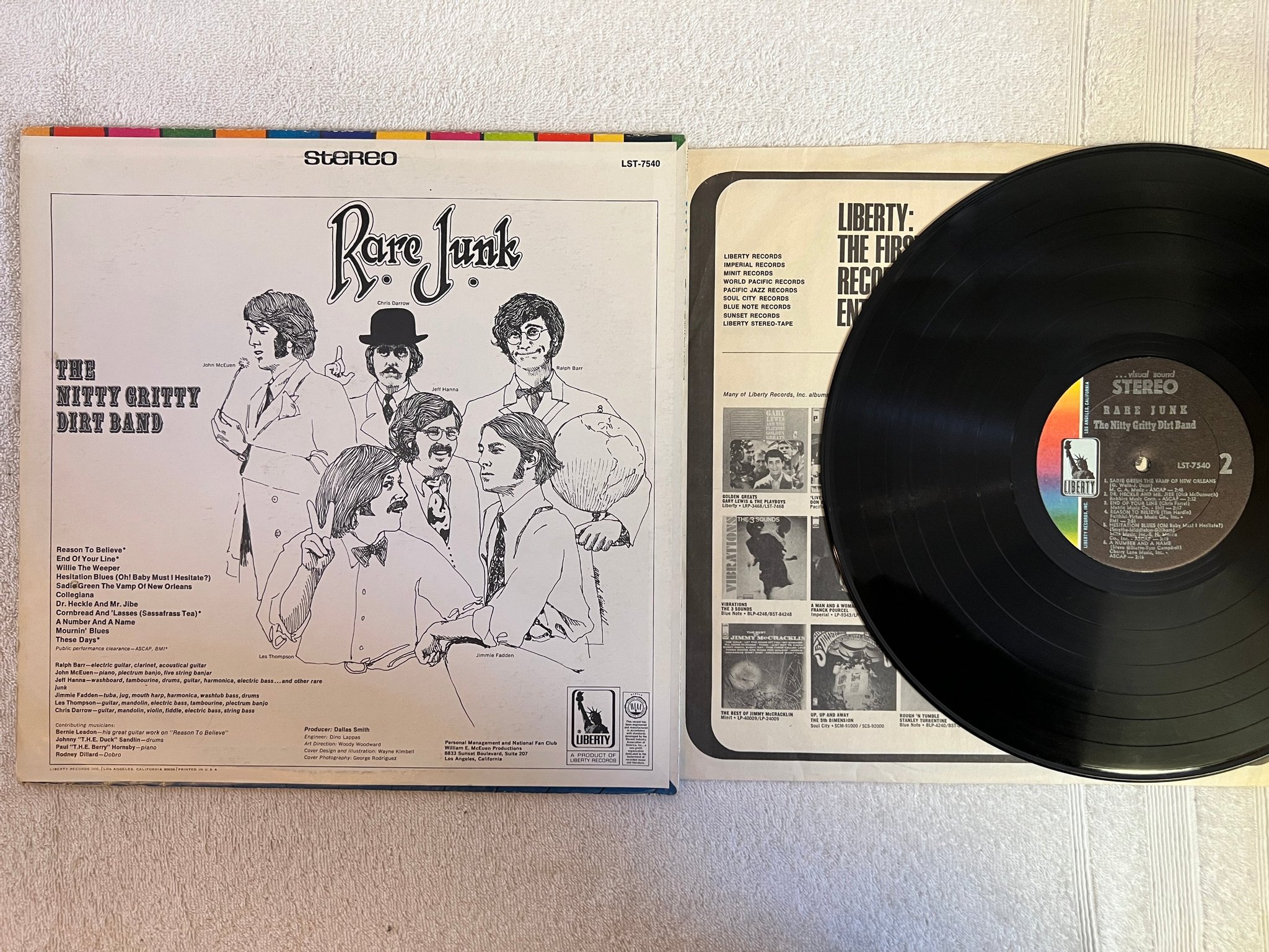 Omslagsbild för skivan THE NITTY GRITTY DIRT BAND rare junk LP US LIBERTY LST 7540