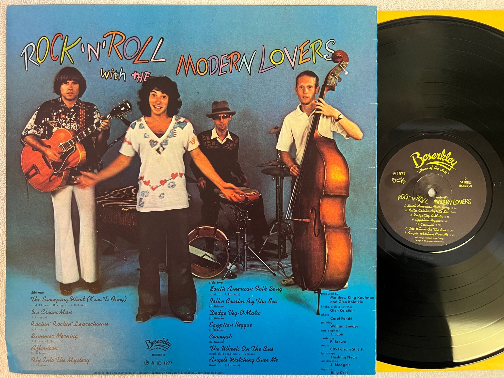 Omslagsbild för skivan THE MODERN LOVERS Rock 'N' Roll With LP -77 UK BESERKLEY BSERK-9