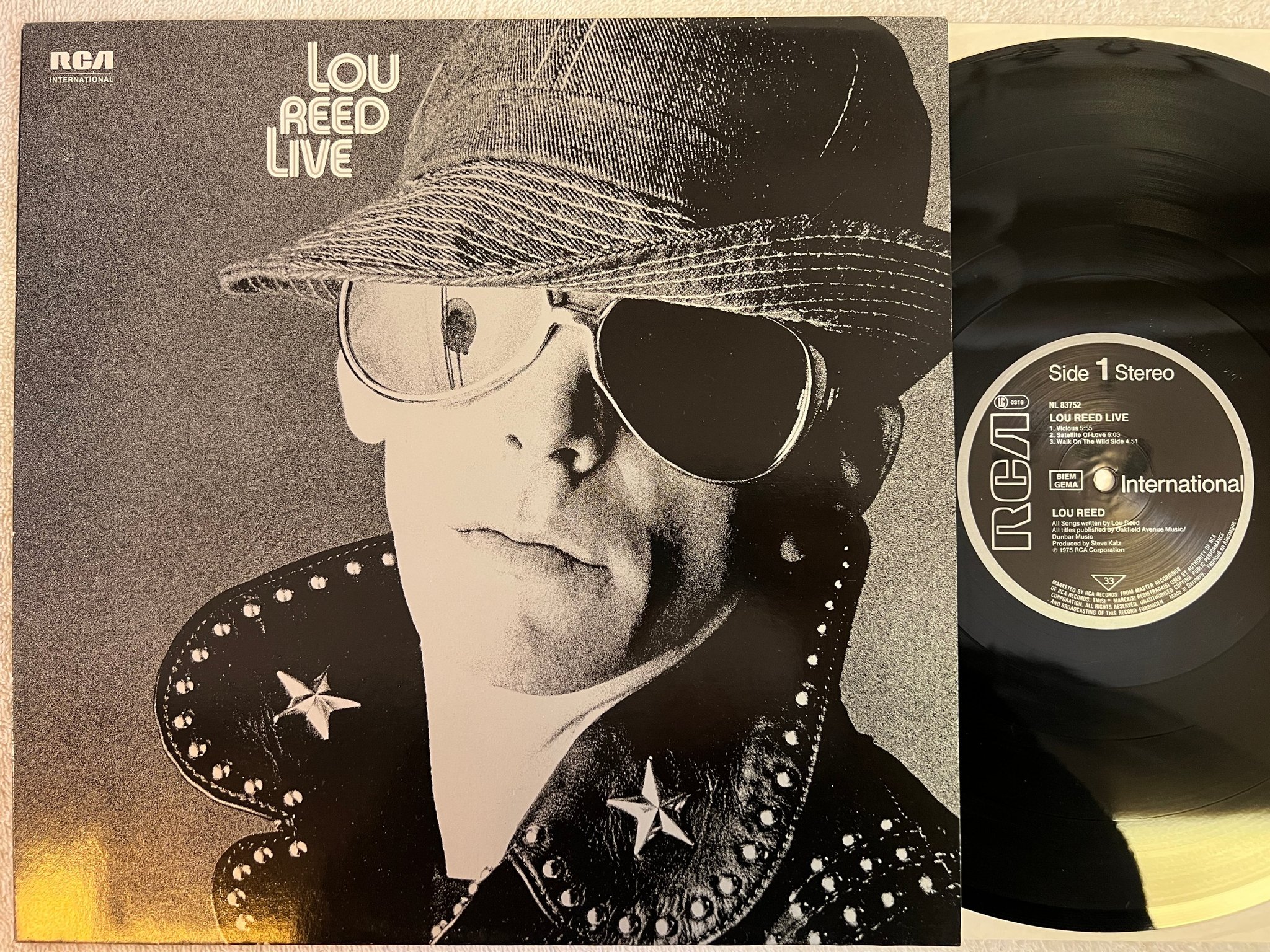 Omslagsbild för skivan LOU REED live LP Ger RCA INTERNATIONAL NL 83752
