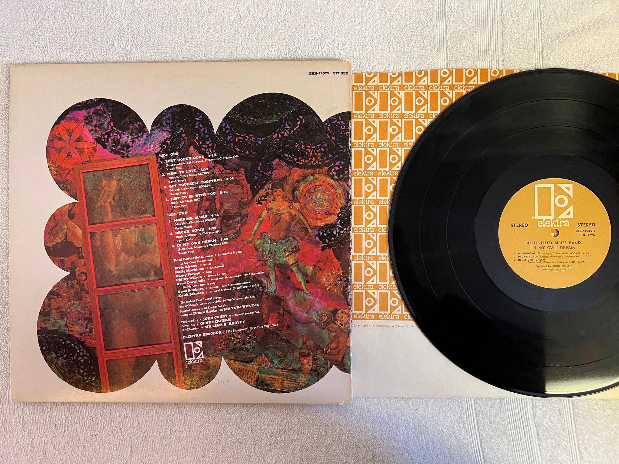 Omslagsbild för skivan ?BUTTERFIELD BLUES BAND in my own dream LP US ELEKTRA EKS 74025