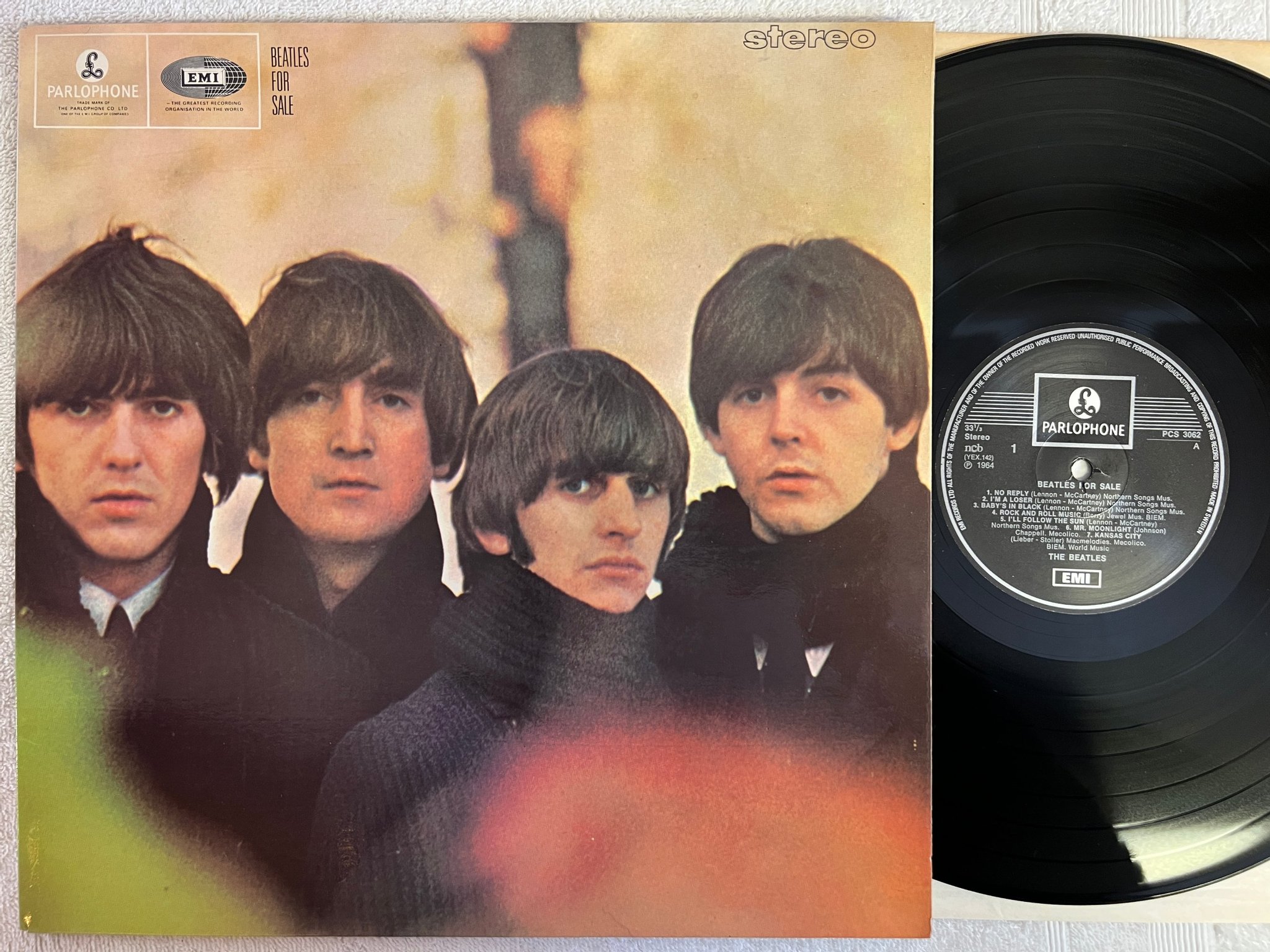 Omslagsbild för skivan THE BEATLES for sale LP re Swe EMI / PARLOPHONE PCS 3062