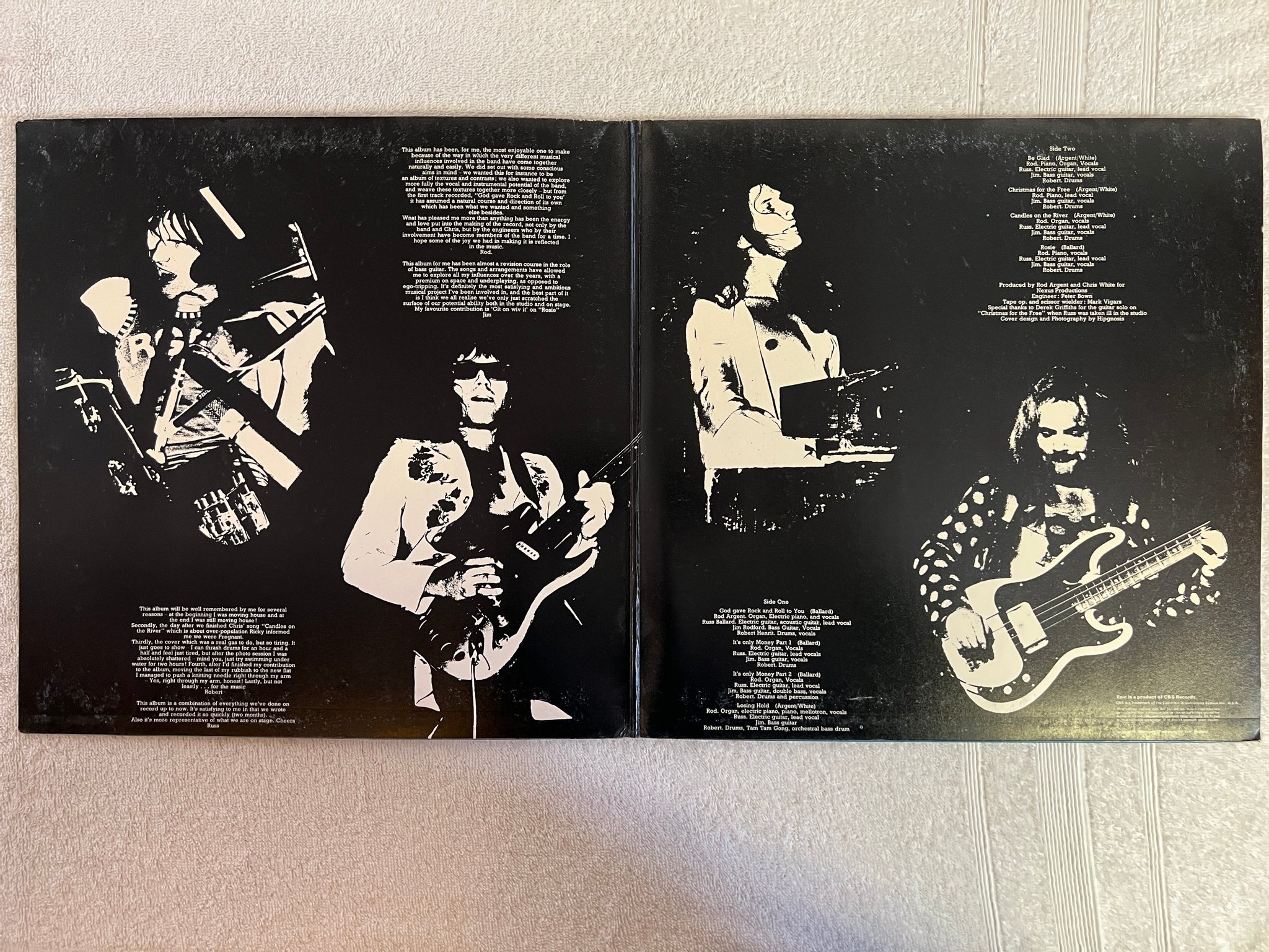 Omslagsbild för skivan ARGENT in deep LP -73 UK EPIC S EPC 65475