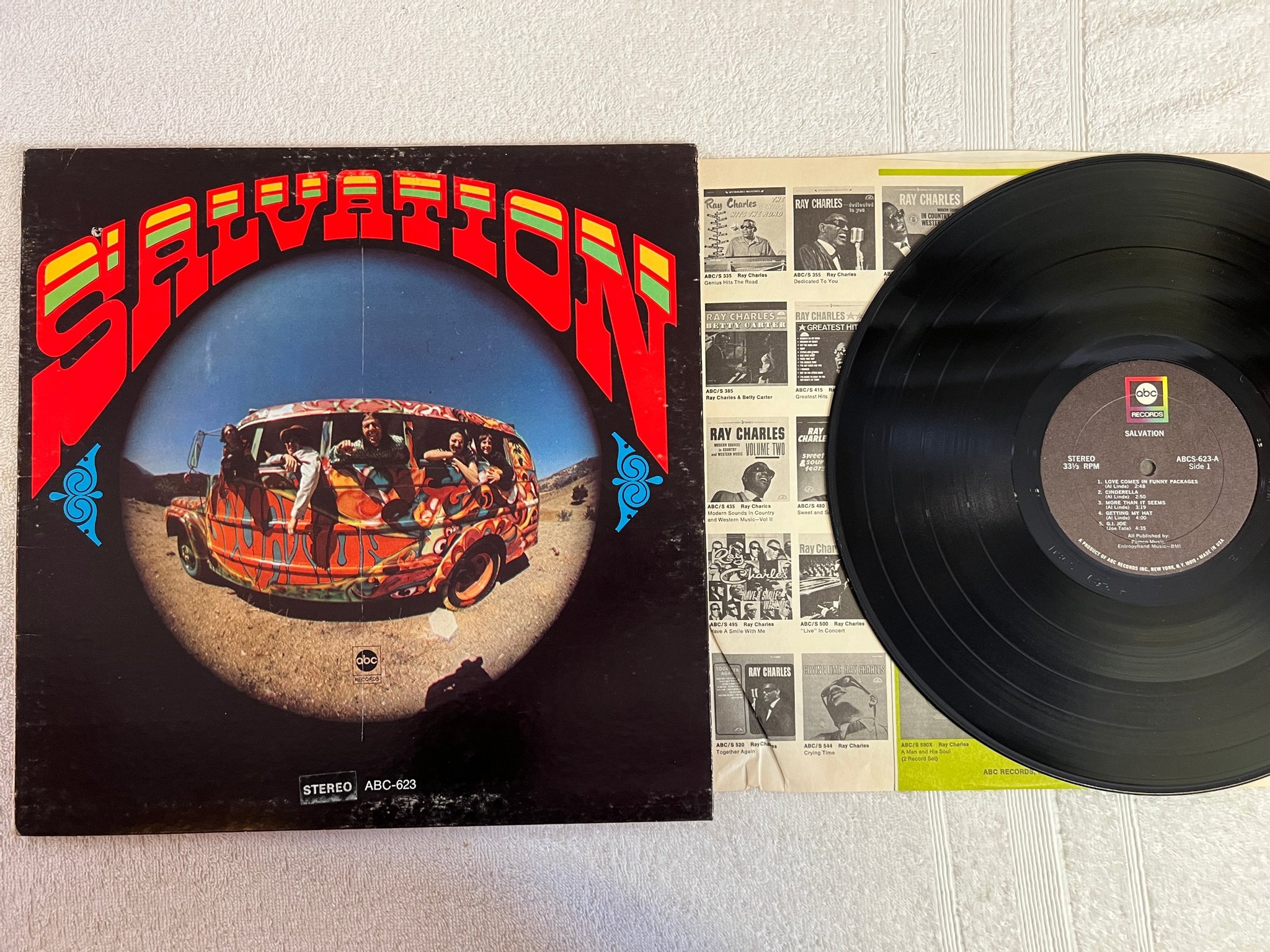 Omslagsbild för skivan SALVATION s/t LP -68 US ABC ABCS-623 psych 