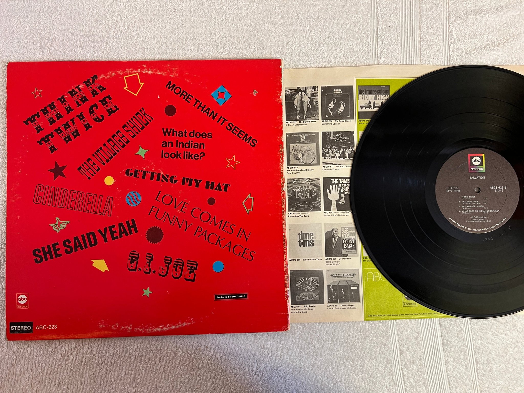 Omslagsbild för skivan SALVATION s/t LP -68 US ABC ABCS-623 psych 