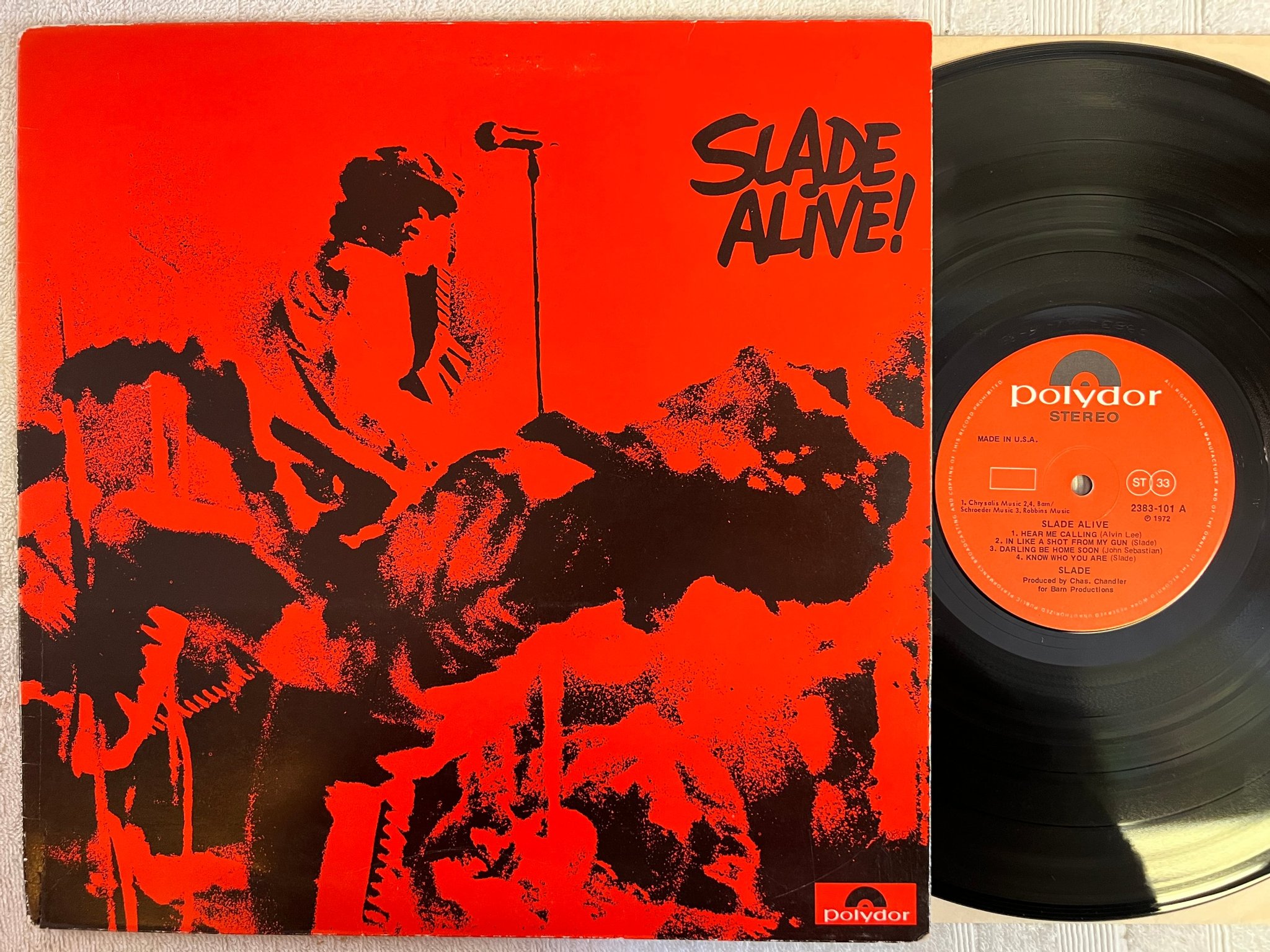 Omslagsbild för skivan SLADE alive LP -72 POLYDOR 2383-101