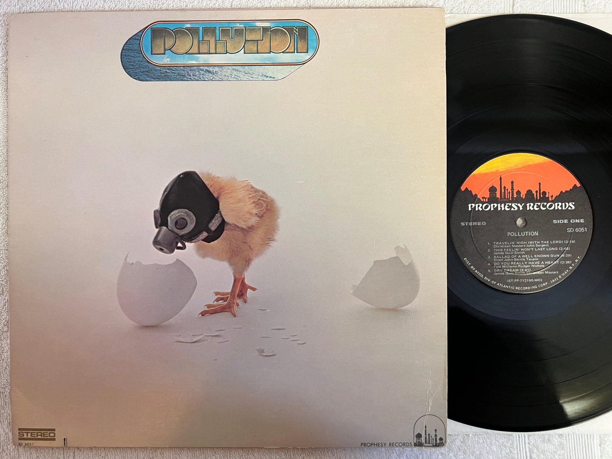 Omslagsbild för skivan POLLUTION s/t LP -71 US PROPHESY SD 6051 