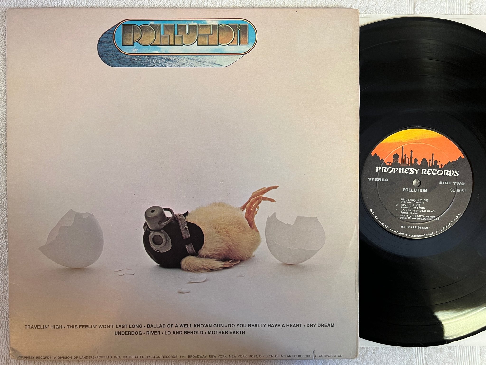 Omslagsbild för skivan POLLUTION s/t LP -71 US PROPHESY SD 6051 