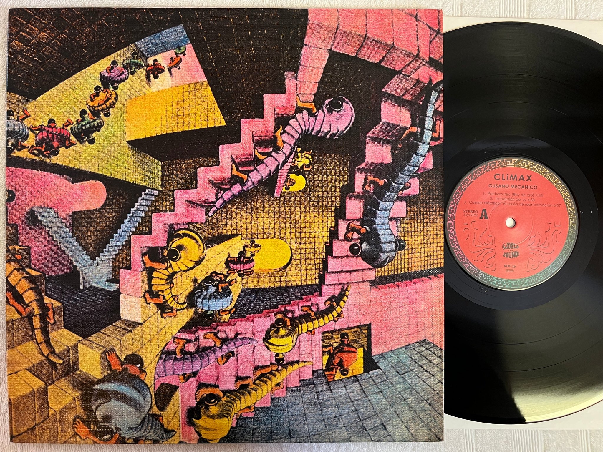 Omslagsbild för skivan CLIMAX gusano mecanico LP + 7" RE -74/2005 Ger RFR-026 psych / prog