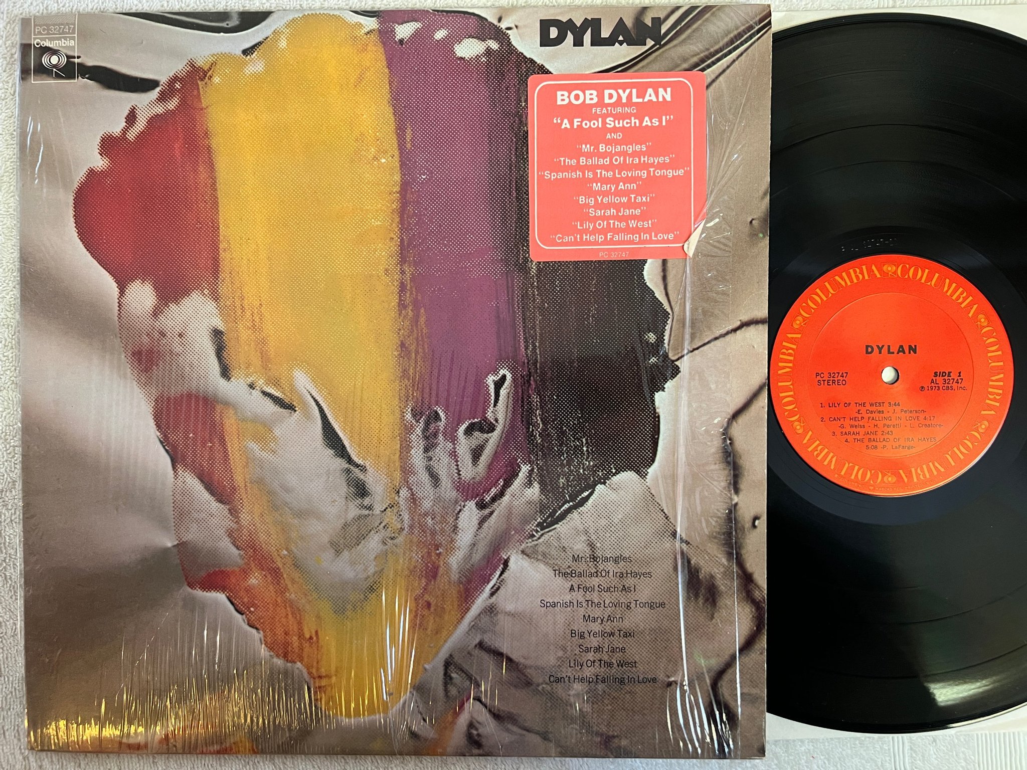 Omslagsbild för skivan BOB DYLAN Dylan LP -73 US COLUMBIA PC 32747 