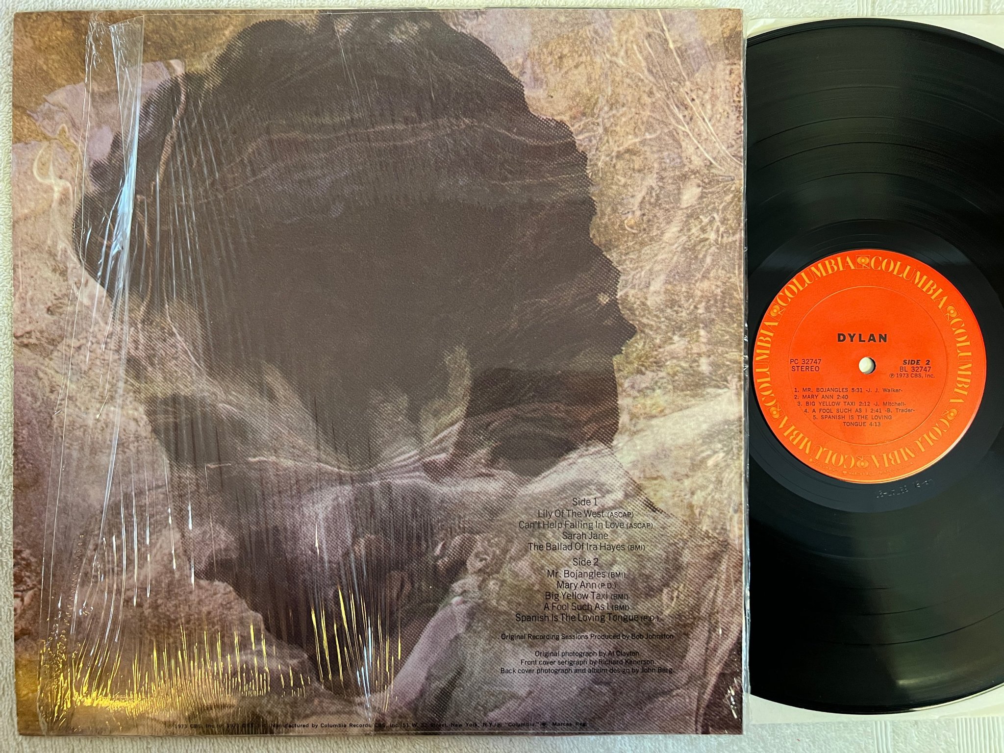 Omslagsbild för skivan BOB DYLAN Dylan LP -73 US COLUMBIA PC 32747 