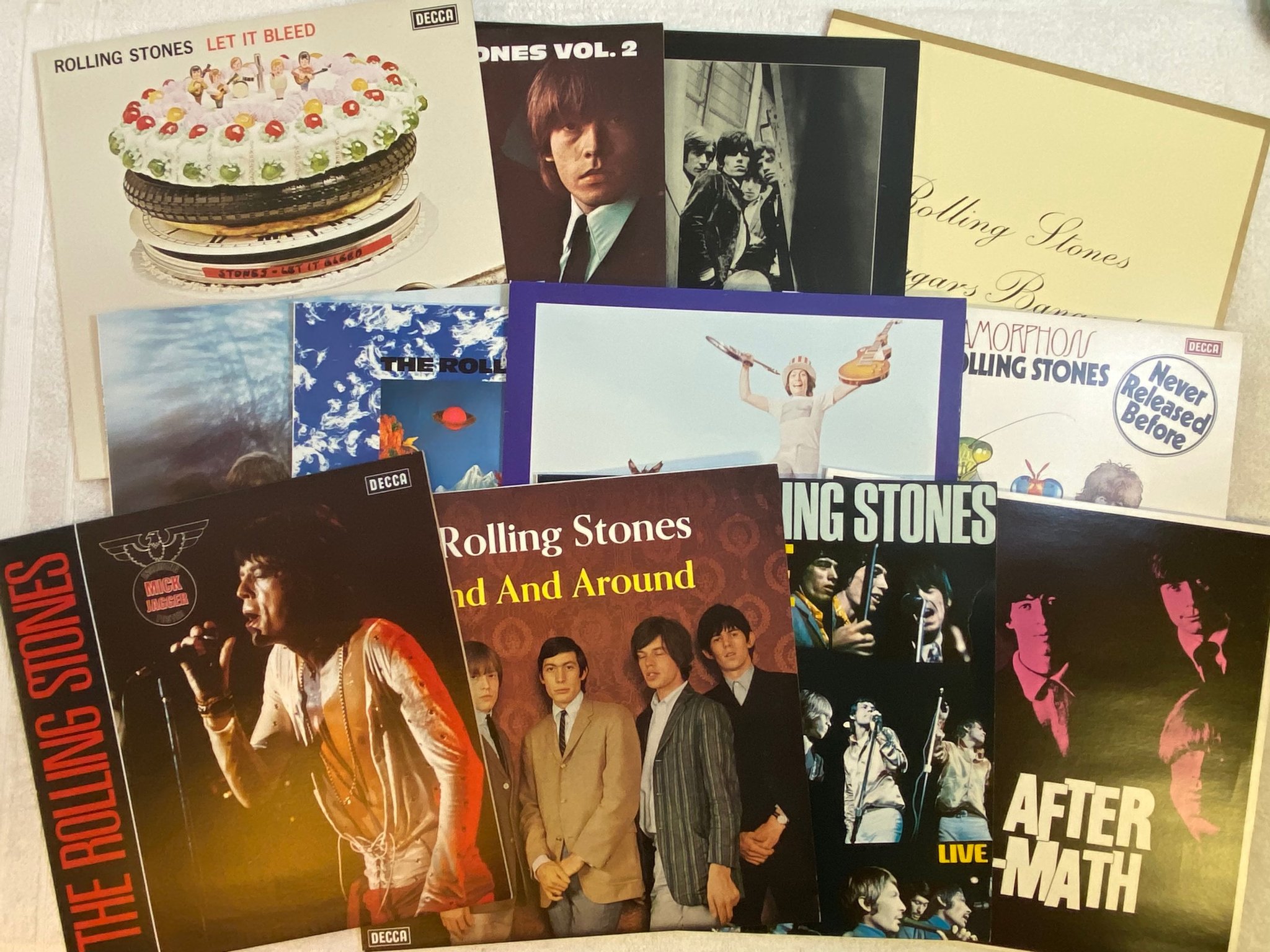 Omslagsbild för skivan THE ROLLING STONES the story 12xLP -80 Ger DECCA 6.30118 HZ ** rare ** 