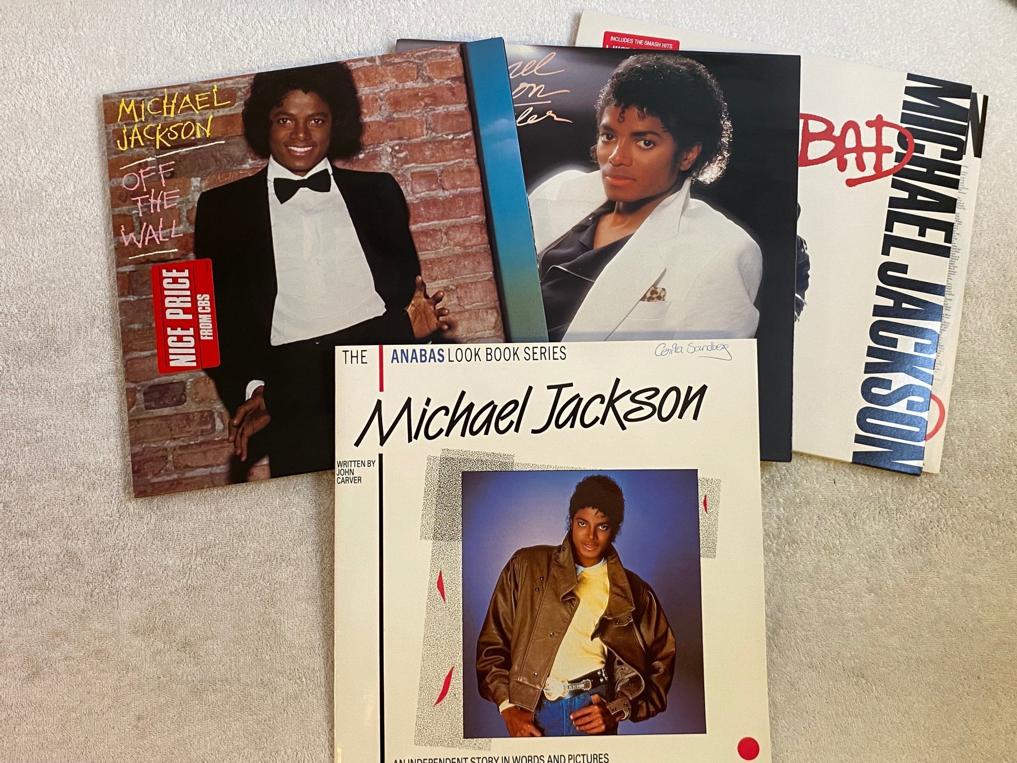 Omslagsbild för skivan MICHAEL JACKSON special club edition 3xLP box 15-7149 *** MEGA RARE ***