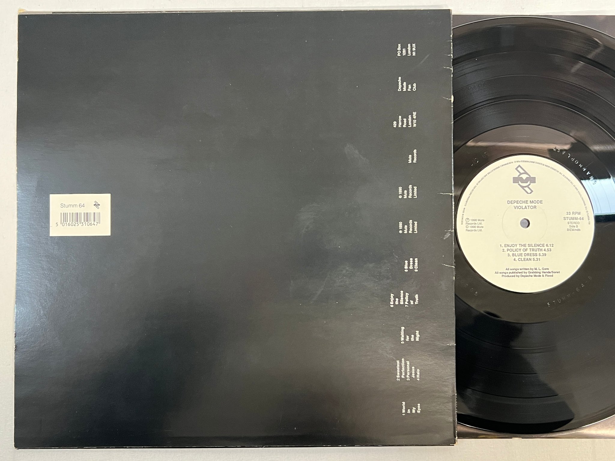 Omslagsbild för skivan DEPECHE MODE violator LP -90 ncb STUMM-64 