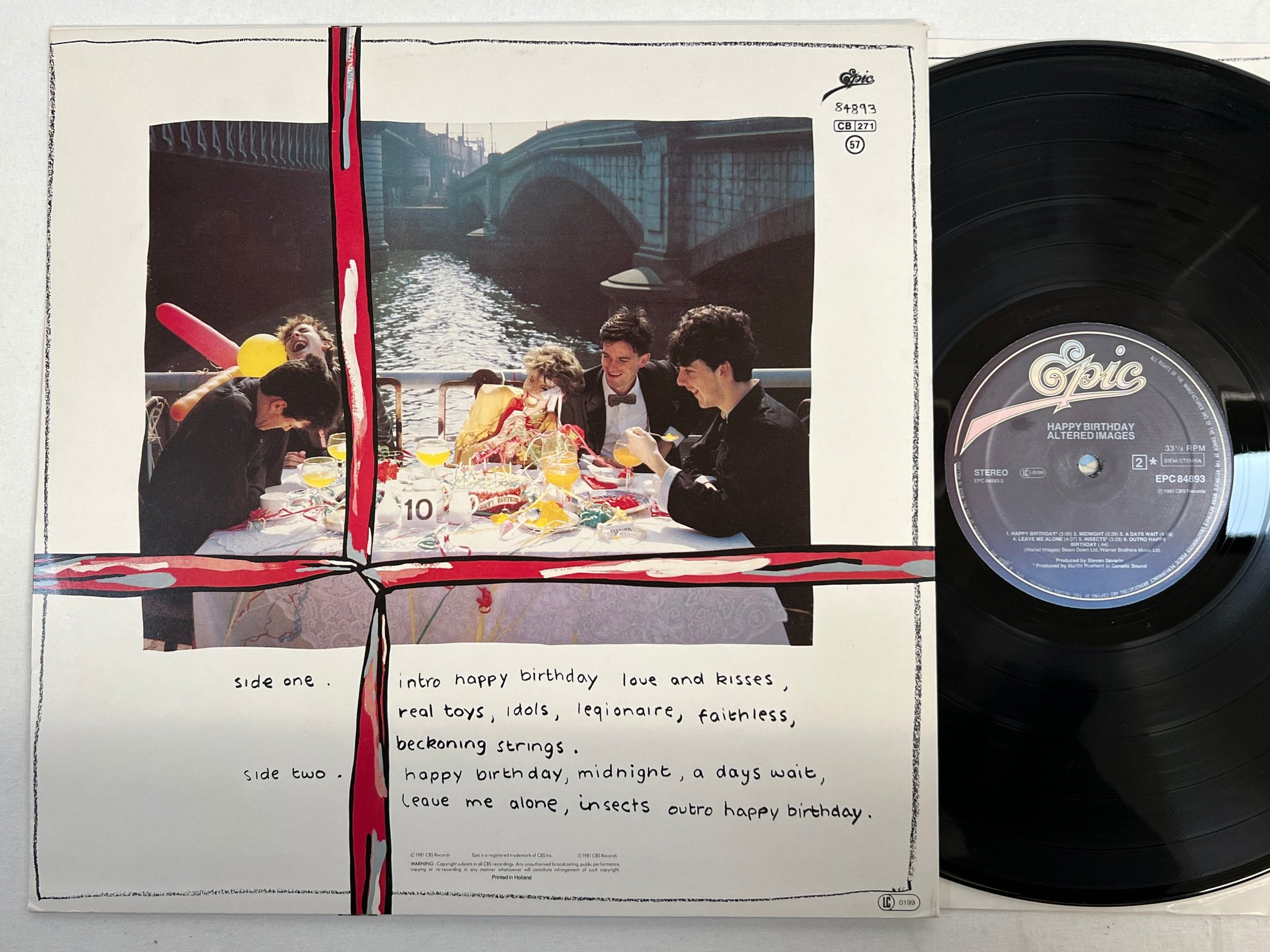 Omslagsbild för skivan ALTERED IMAGES happy birthday LP -81 Hol EPIC EPC 84893 new wave