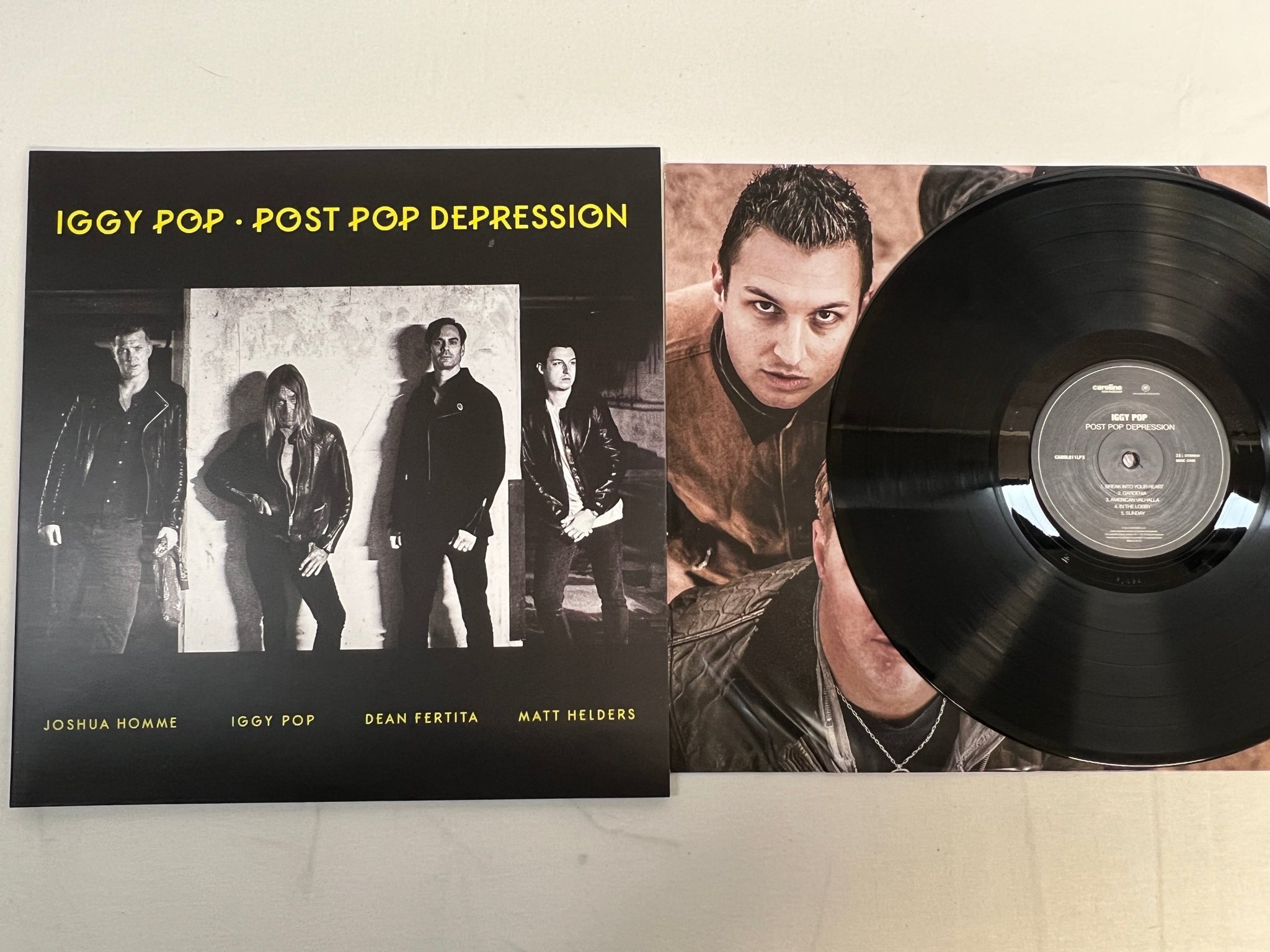 Omslagsbild för skivan IGGY POP Post Pop Depression LP 2016 EU CAROLINE CAROL011LPX