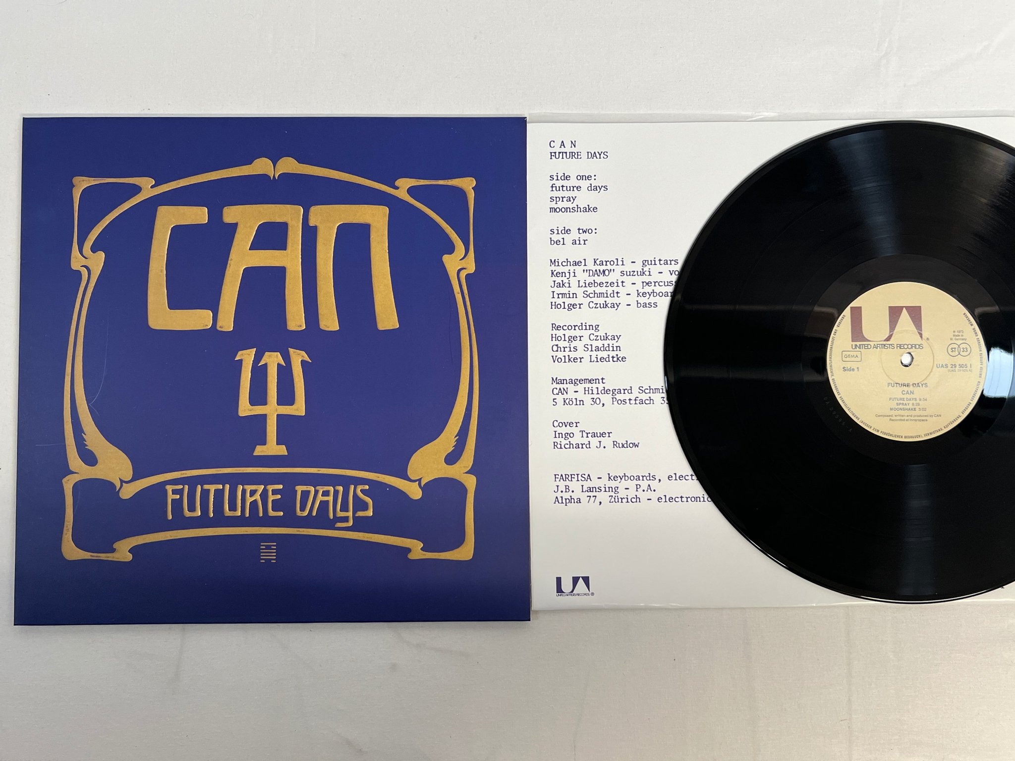 Omslagsbild för skivan CAN future days LP 73/?? re UNITED ARTISTS UA 29595 