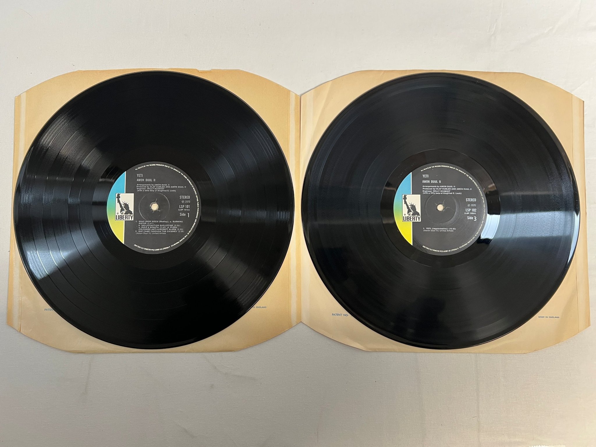 Omslagsbild för skivan AMON DUUL II yeti 2xLP -70 UK LIBERTY LSP 102