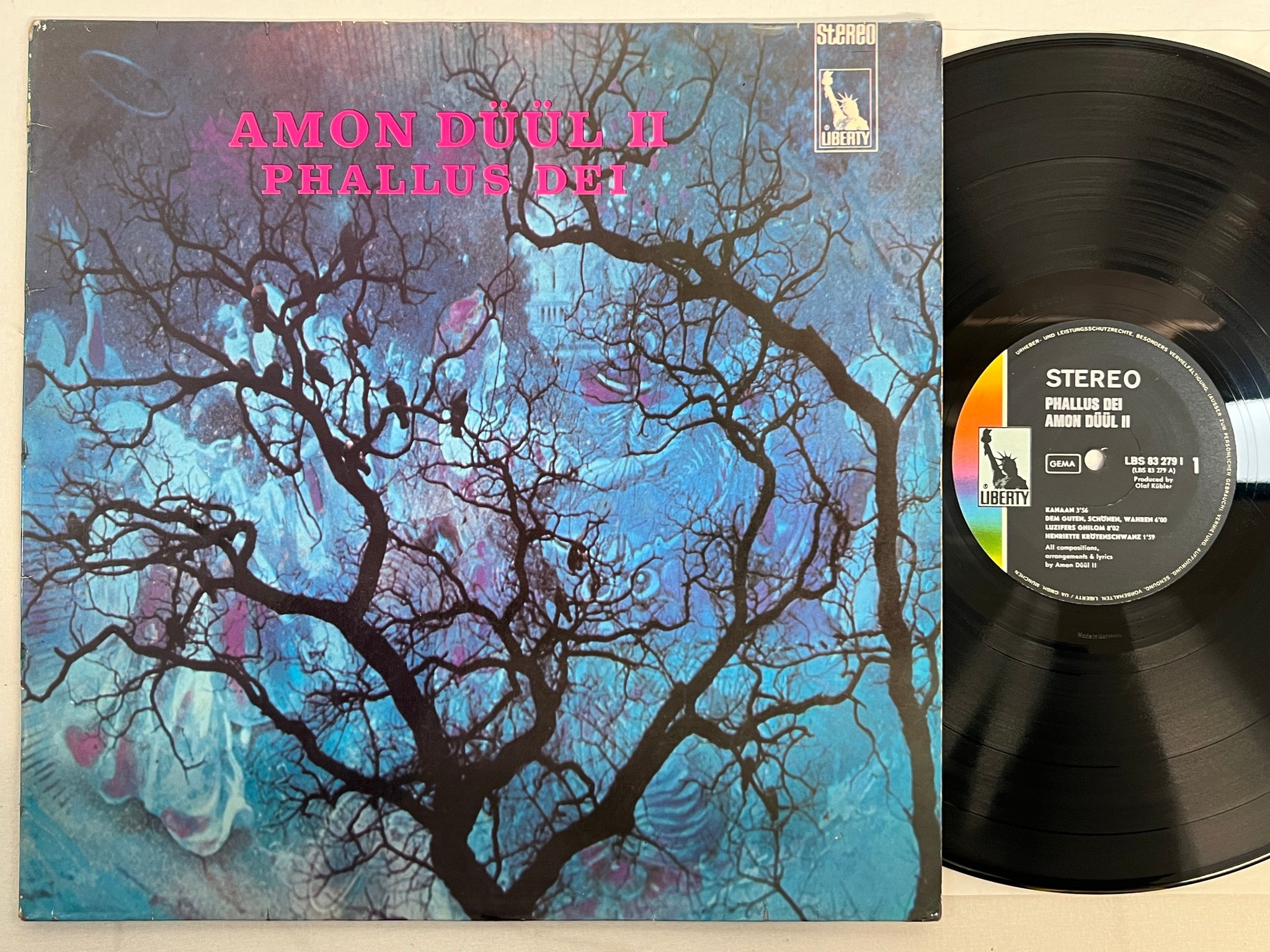 Omslagsbild för skivan AMON DUUL II phallus dei LP -69 Ger LIBERTY LBS 83 279 I kraut