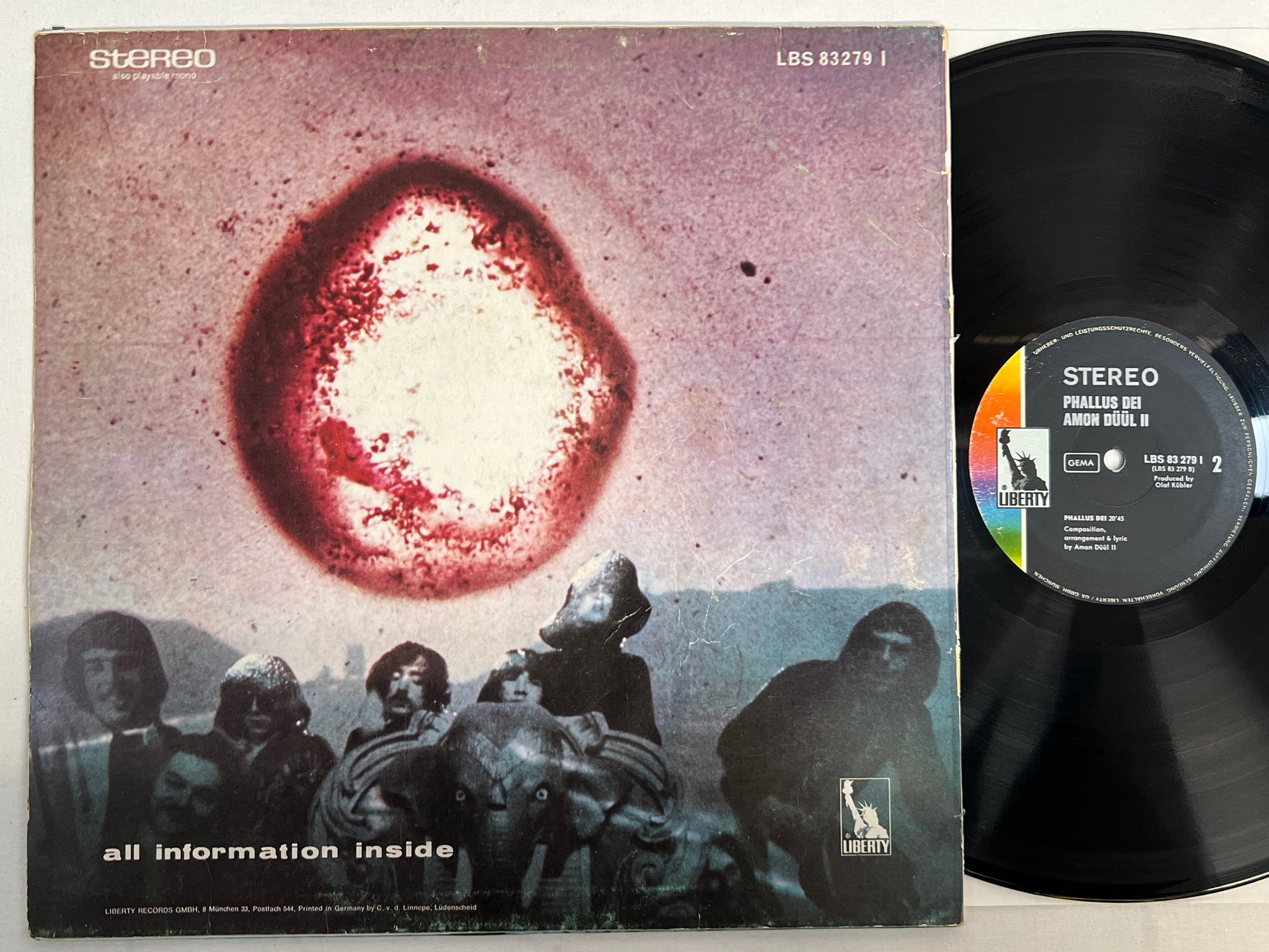 Omslagsbild för skivan AMON DUUL II phallus dei LP -69 Ger LIBERTY LBS 83 279 I kraut