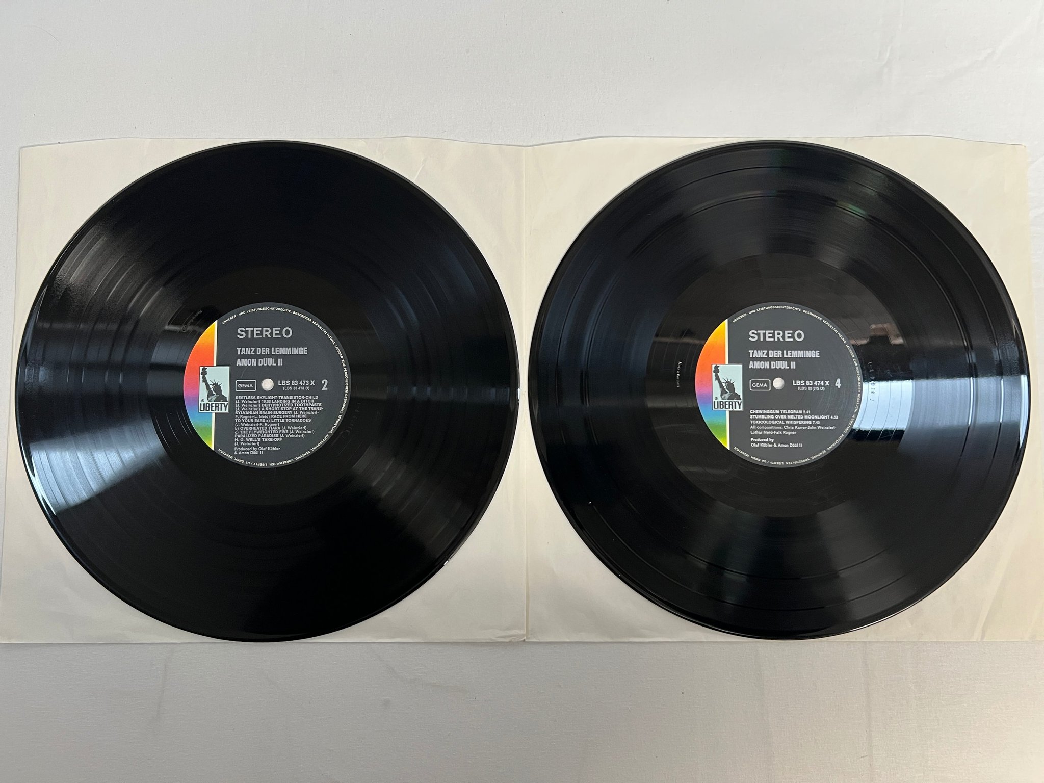 Omslagsbild för skivan AMON DUUL II Tanz Der Lemminge 2xLP -71 Ger LIBERTY BS 83473/74 X