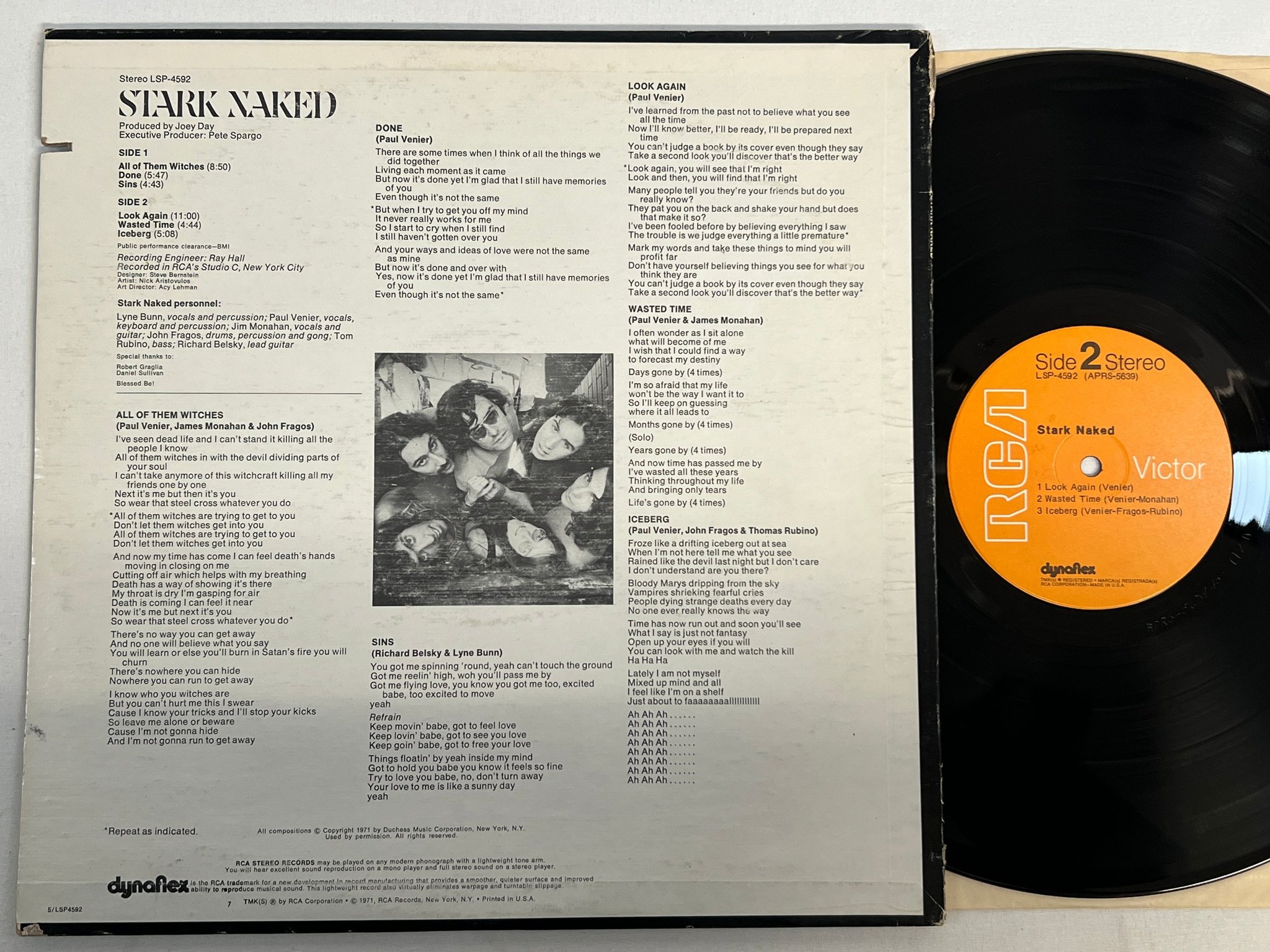Omslagsbild för skivan STARK NAKED s/t LP -71 US RCA LSP 4592
