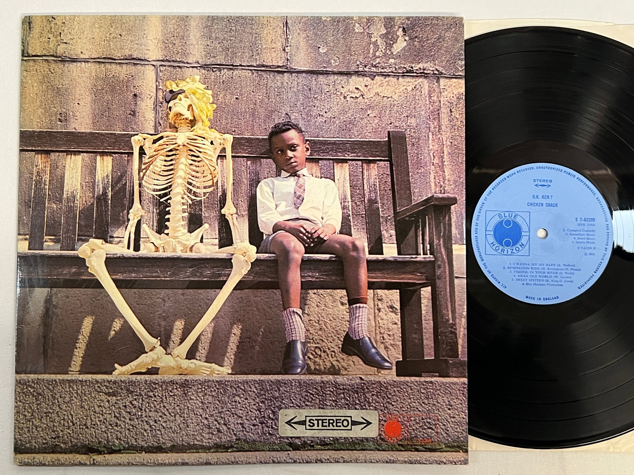 Omslagsbild för skivan CHICKEN SHACK o.k. ken? LP -68 UK BLUE HORIZON S 7-63209 