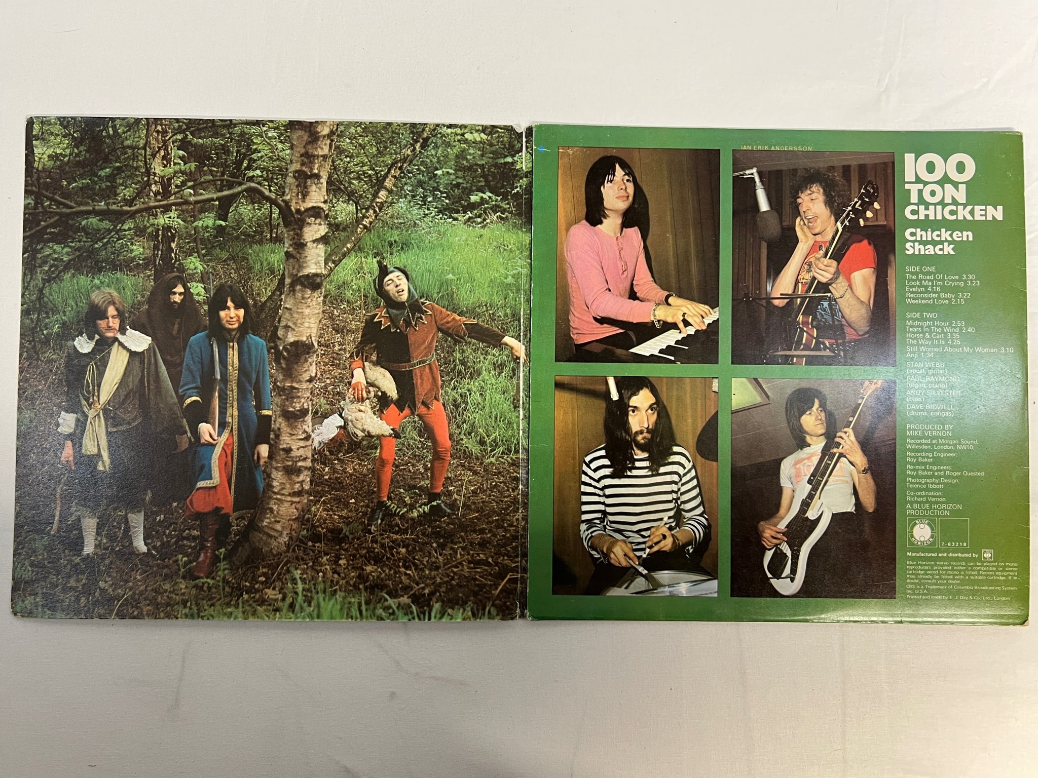 Omslagsbild för skivan CHICKEN SHACK 100 ton chicken LP -69 UK BLUE HORIZON S 7-63218