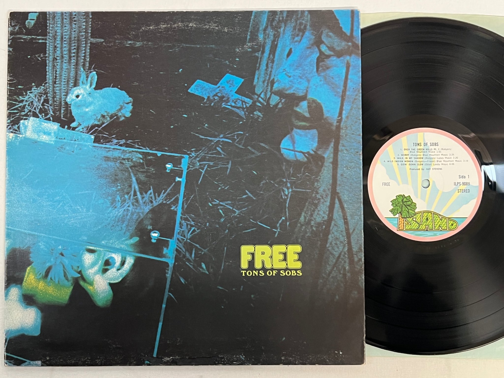Omslagsbild för skivan FREE tons of sobs LP -69/70 UK ISLAND pink rim ILPS-9089
