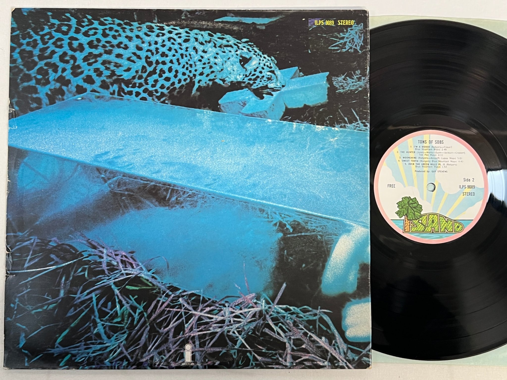 Omslagsbild för skivan FREE tons of sobs LP -69/70 UK ISLAND pink rim ILPS-9089