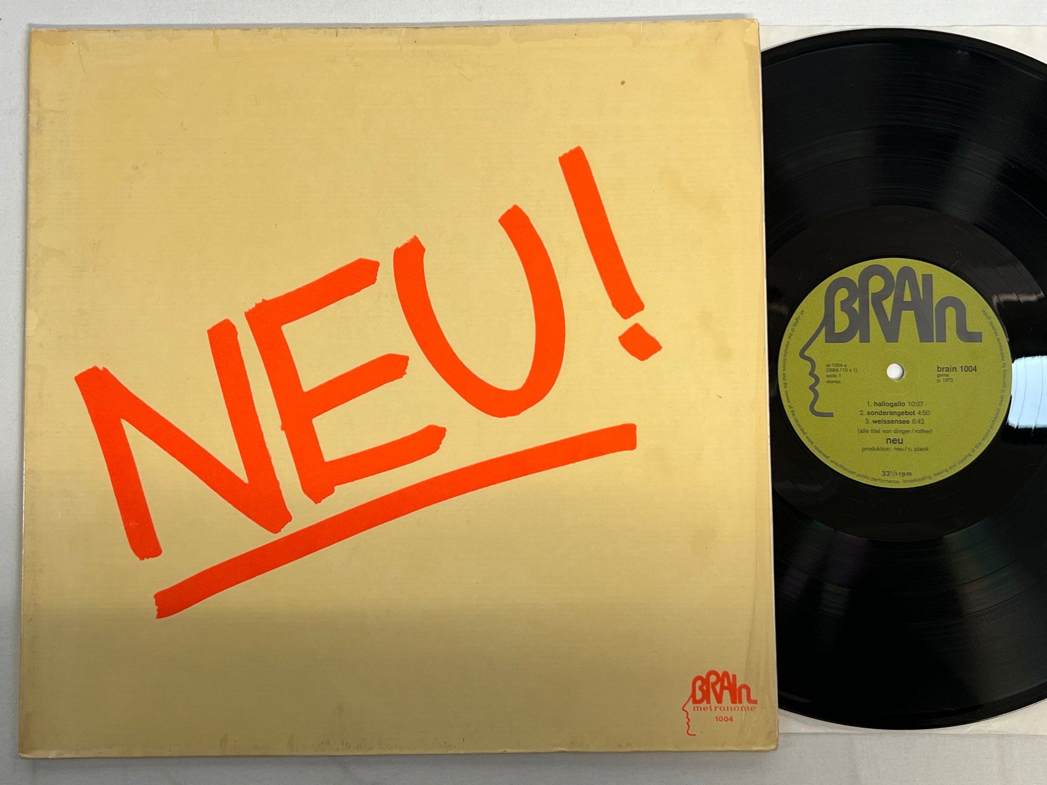 Omslagsbild för skivan NEU! neu! LP -72/75 Ger BRAIN 1004 kraut ** rare **
