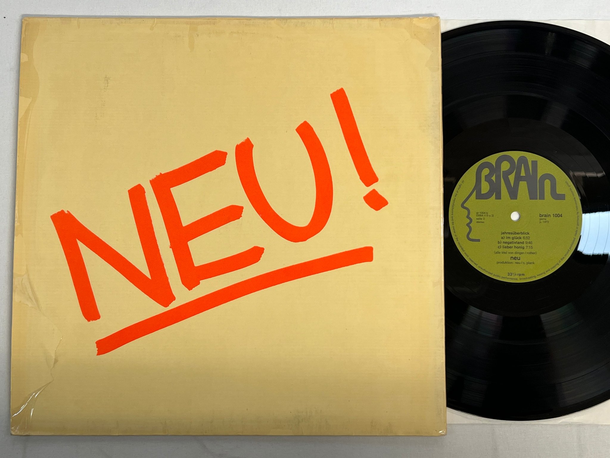 Omslagsbild för skivan NEU! neu! LP -72/75 Ger BRAIN 1004 kraut ** rare **