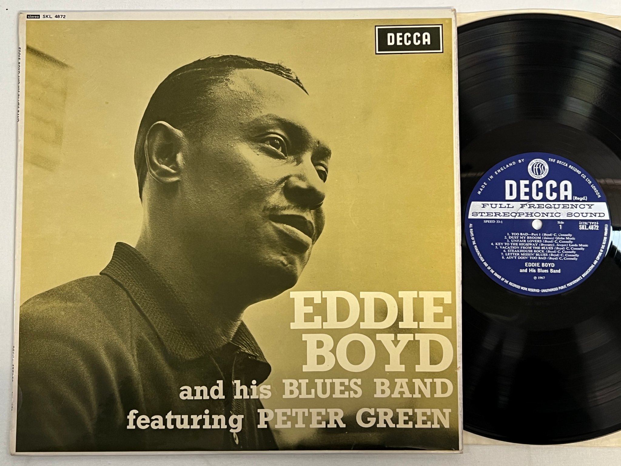 Omslagsbild för skivan EDDIE BOYD AND HIS BLUES BAND s/t LP -67 UK DECCA SKL 4872