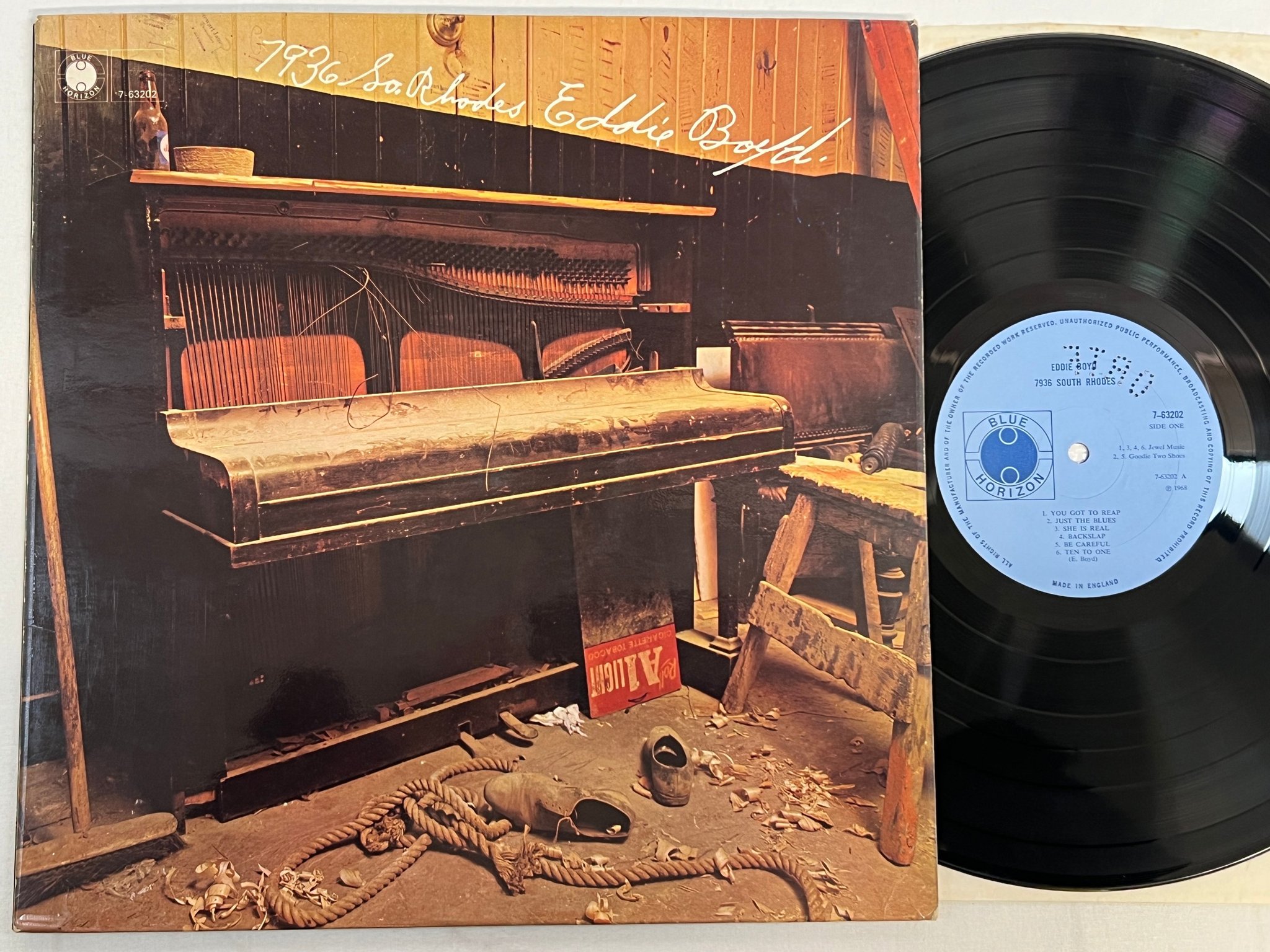 Omslagsbild för skivan EDDIE BOYD 7936 South Rhodes LP -68 UK BLUE HORIZON 7-63202 mono BLUES