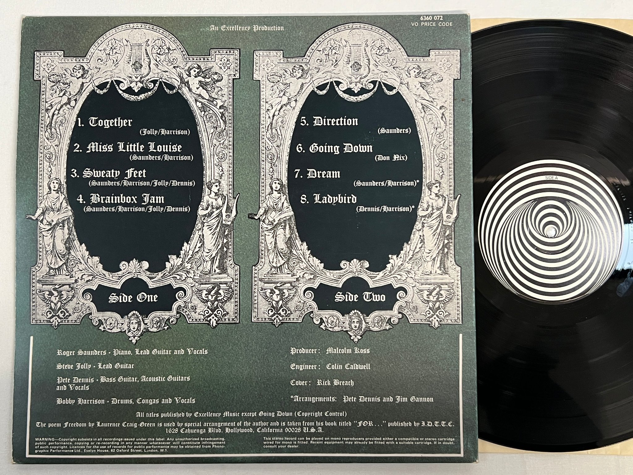 Omslagsbild för skivan FREEDOM is more than a word LP -72 UK VERTIGO swirl 6360072 ** mega rare **