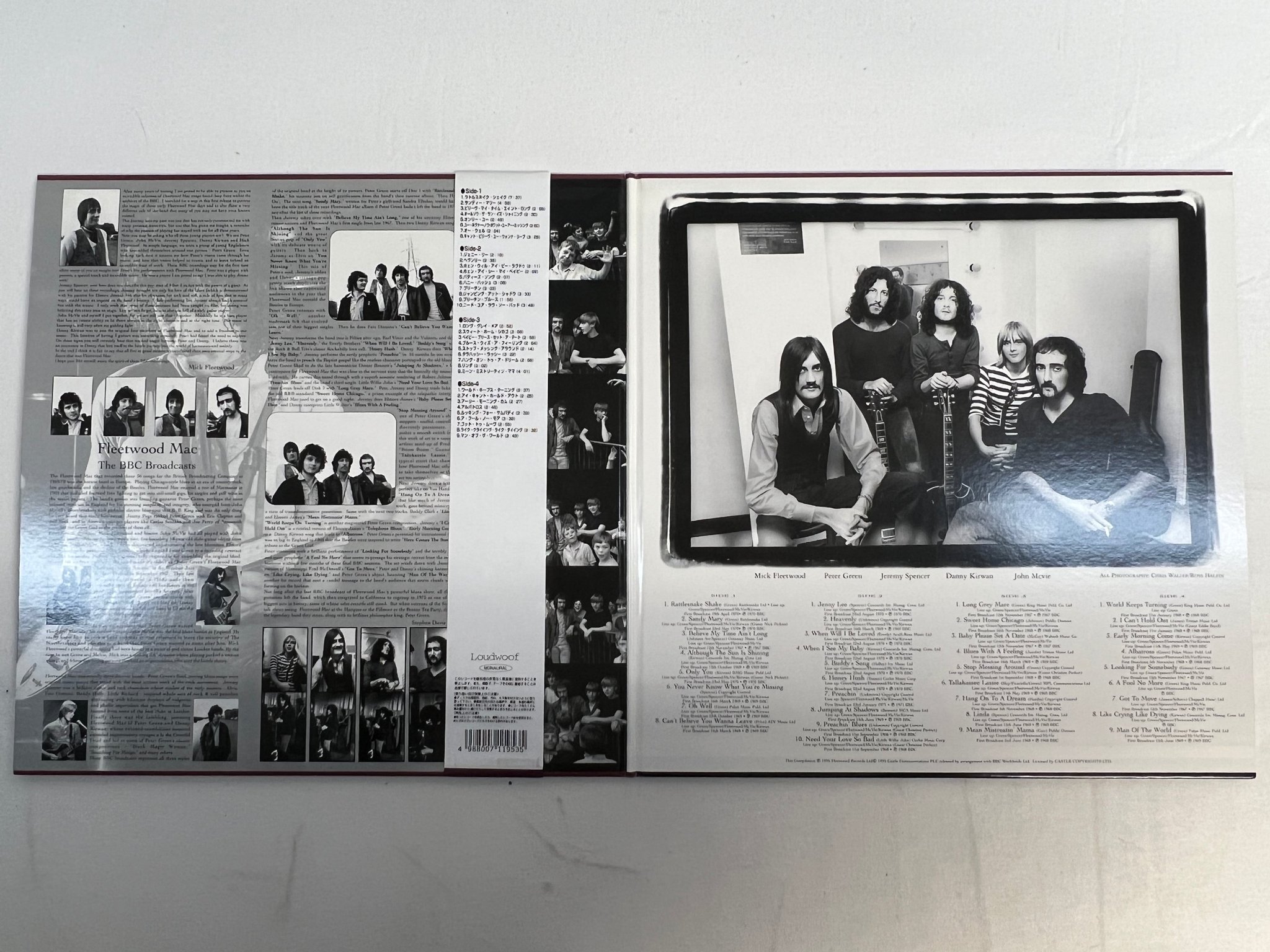 Omslagsbild för skivan FLEETWOOD MAC Live At The BBC 2xLP -96 Japan LOUDWOLF numbered RARE !!