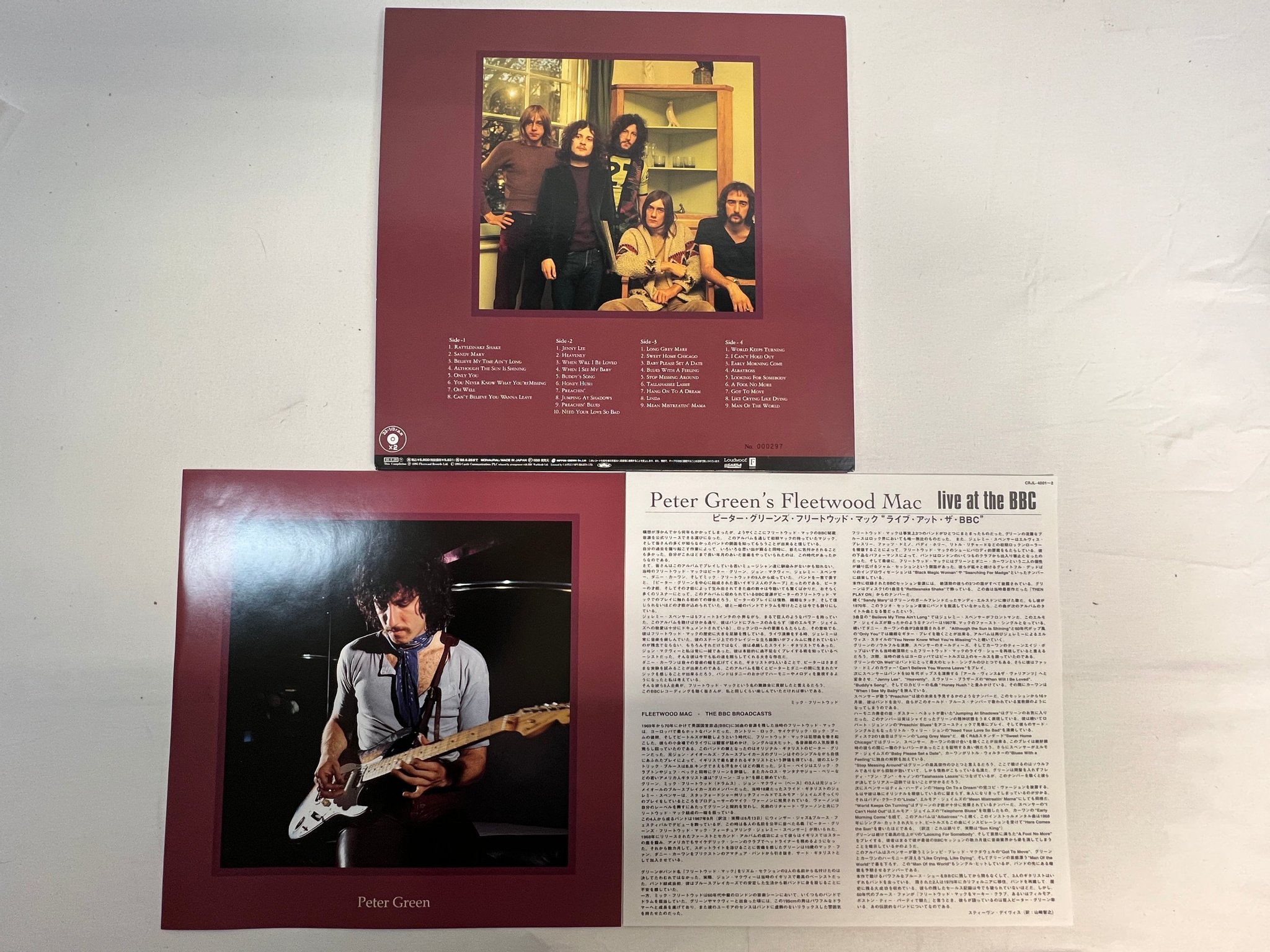 Omslagsbild för skivan FLEETWOOD MAC Live At The BBC 2xLP -96 Japan LOUDWOLF numbered RARE !!