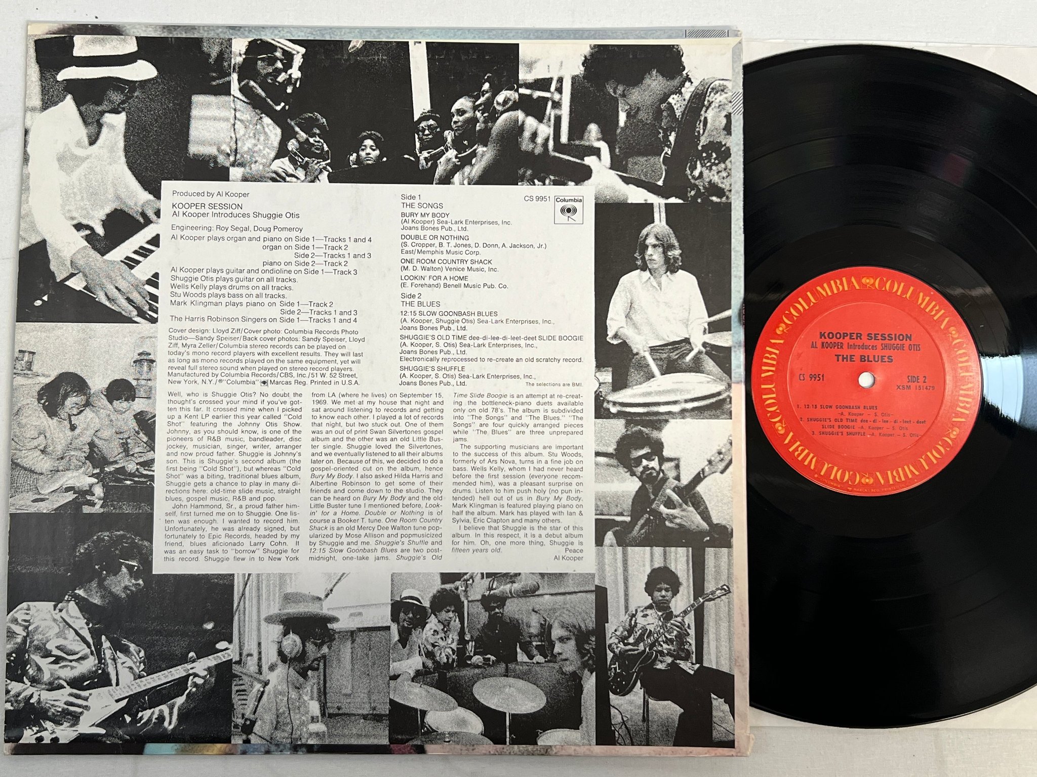 Omslagsbild för skivan AL KOOPER introduces SHUGGIE OTIS Kooper Session LP -69 US COLUMBIA CS 9951