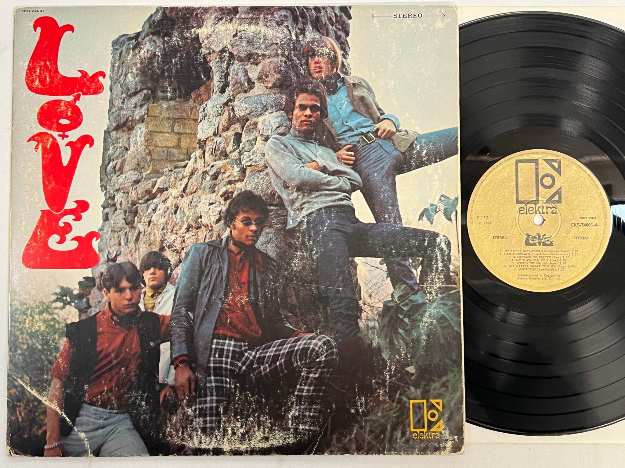 Omslagsbild för skivan LOVE s/t LP -66 UK ELEKTRA EKS-74001 ** classic **