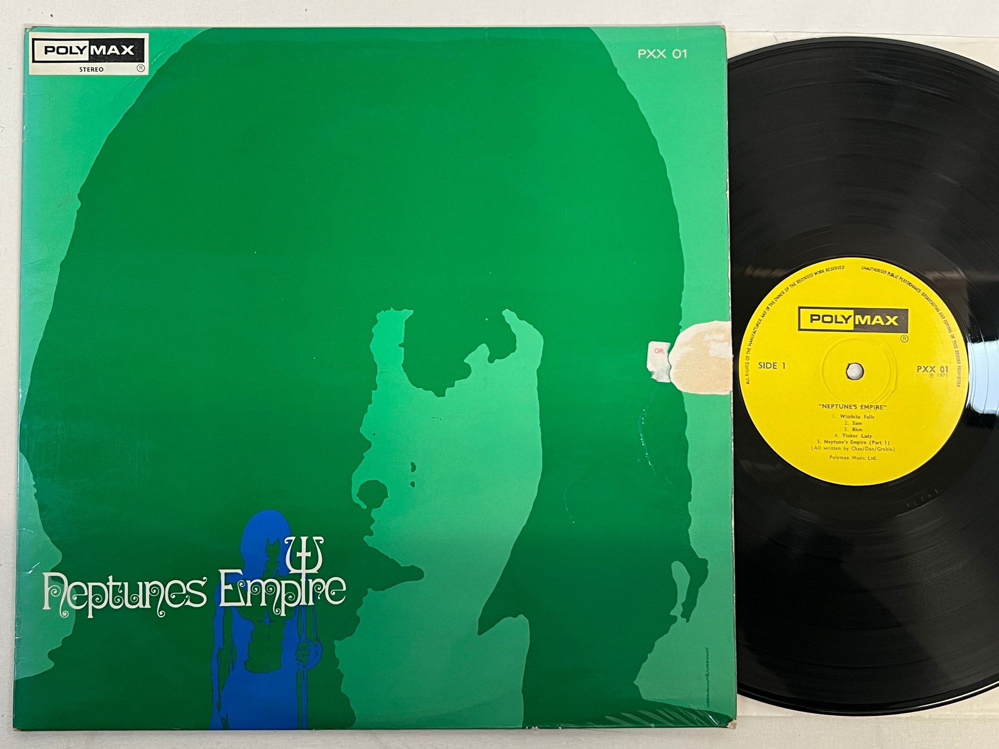 Omslagsbild för skivan NEPTUNES EMPIRE s/t LP -71 UK POLYMAX PXX 01 rare psych !