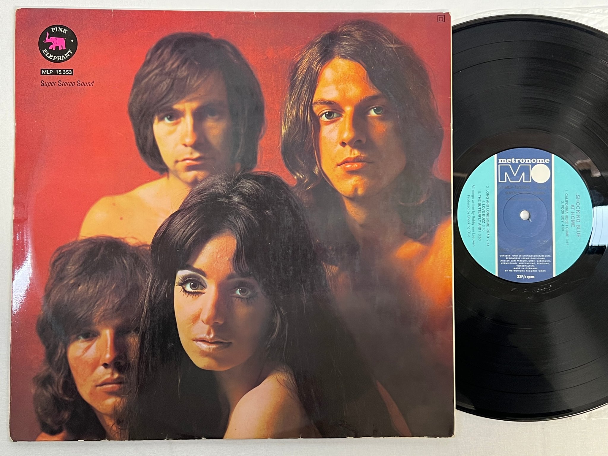Omslagsbild för skivan SHOCKING BLUE At Home LP -69 Ger METRONOME MLP 15353