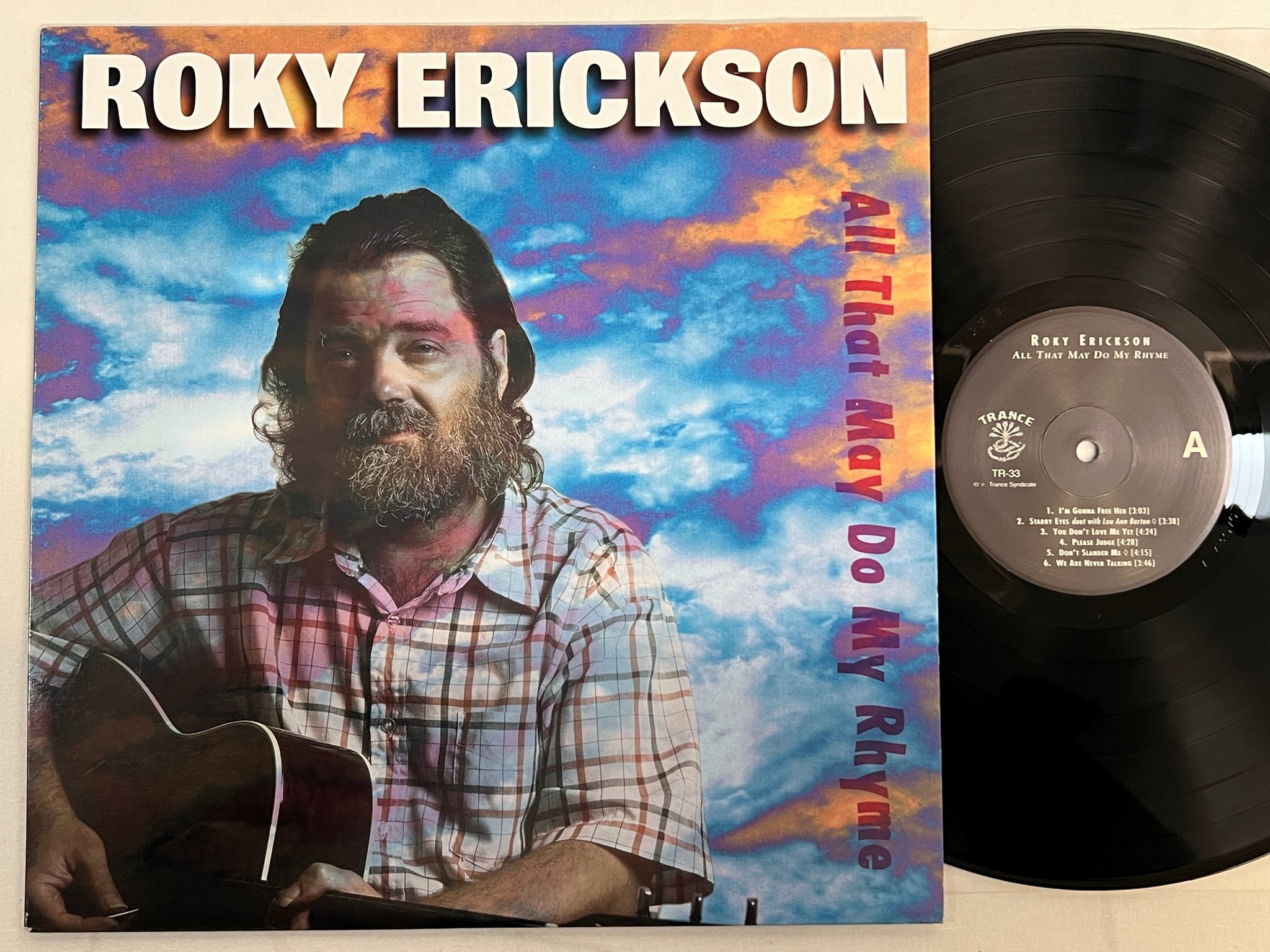 Omslagsbild för skivan ROKY ERICKSON All That May Do My Rhyme LP -95 US TRANCE TR-33