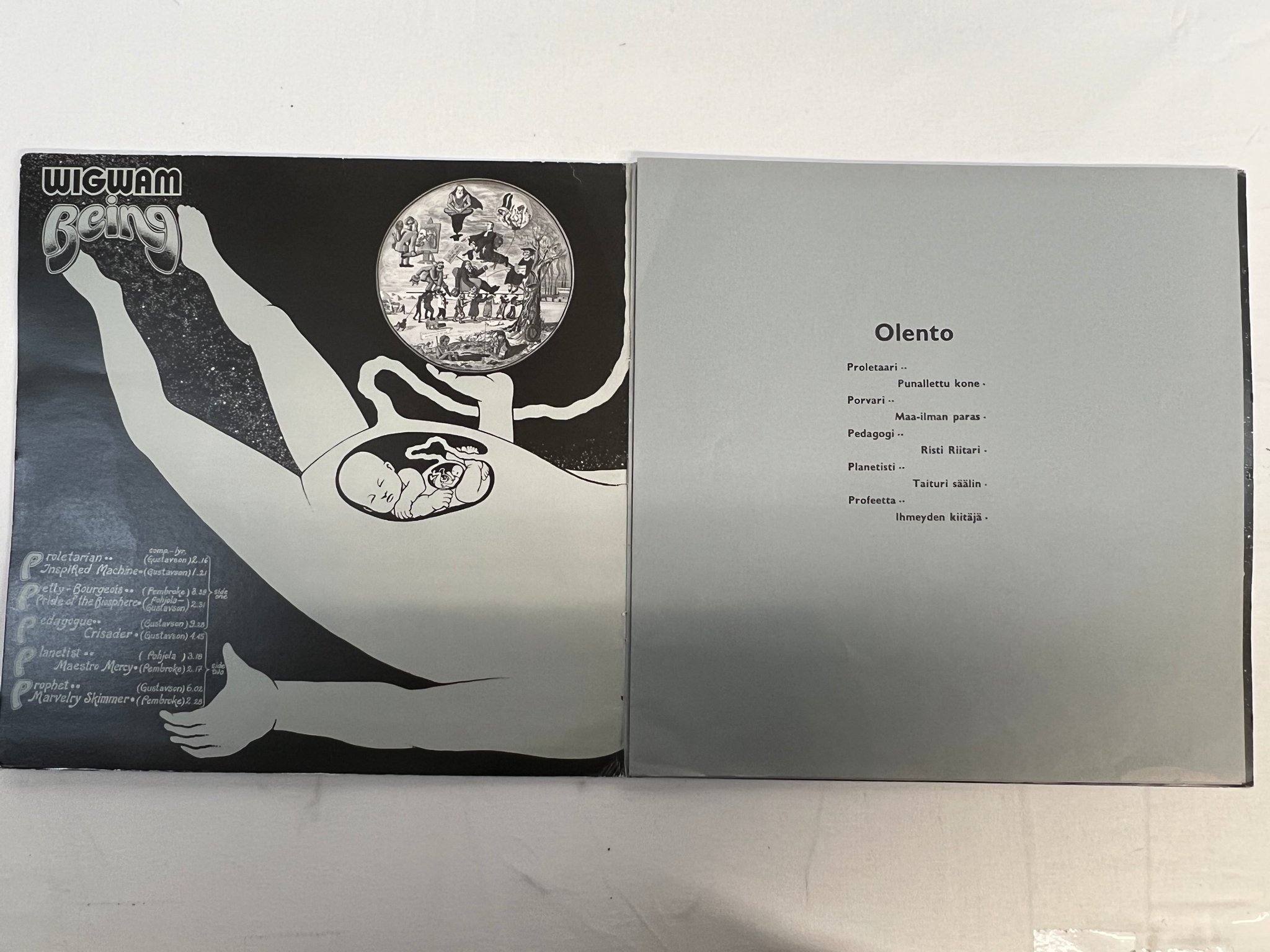 Omslagsbild för skivan WIGWAM being LP -74 Fin LOVE RECORDS LRLP 92 prog 