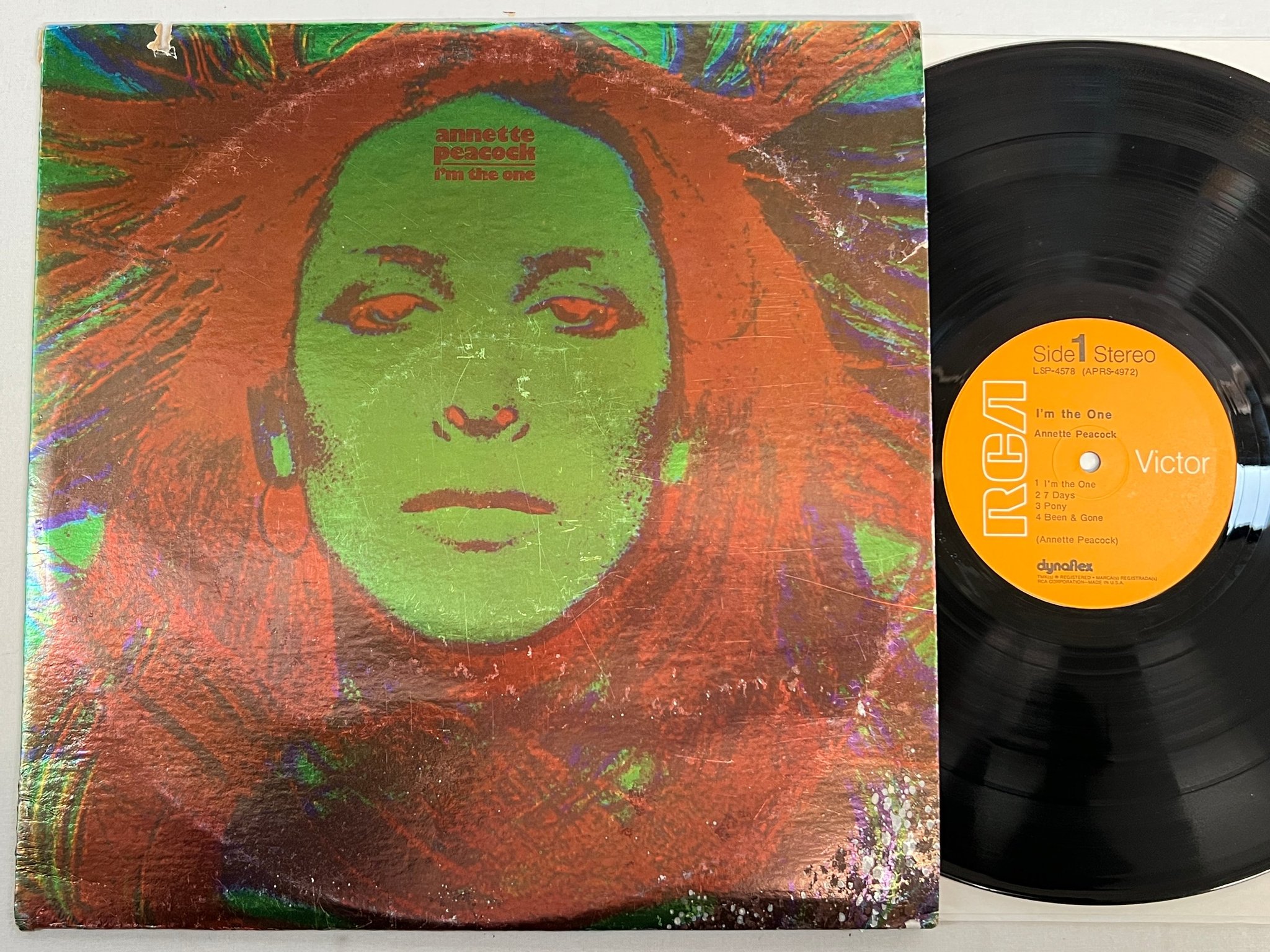 Omslagsbild för skivan ANNETTE PEACOCK I'm the one LP -72 US RCA LSP-4578