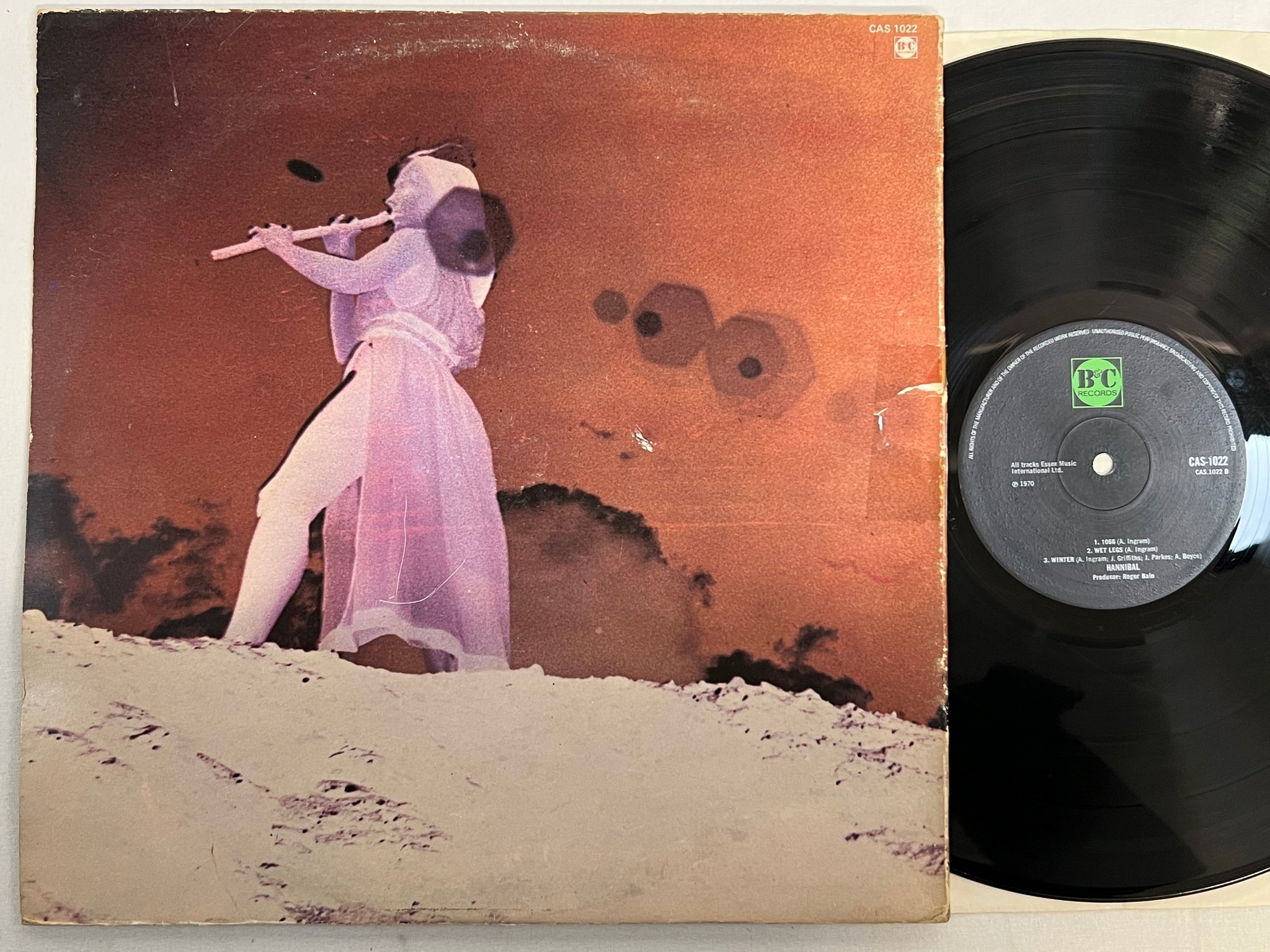 Omslagsbild för skivan HANNIBAL s/t LP -70 UK B&C CAS 1022 prog rock