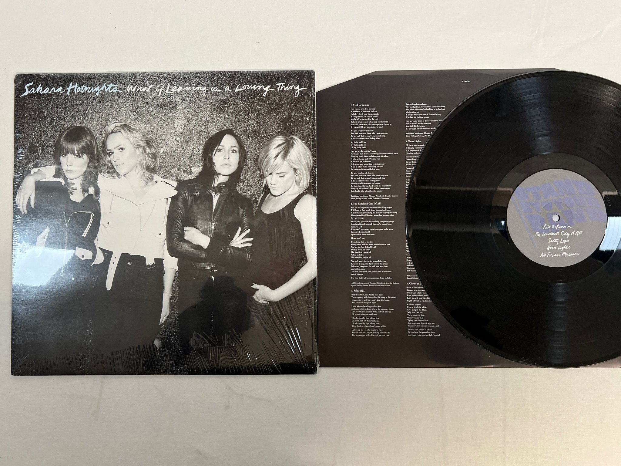 Omslagsbild för skivan SAHARA HOTNIGHTS What If Leaving... LP 2007 hot stuff cool 43 ** RARE **