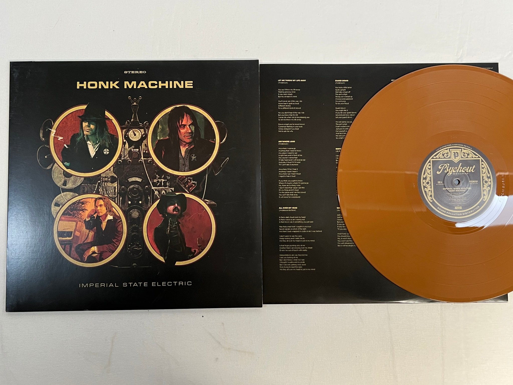 Omslagsbild för skivan IMPERIAL STATE ELECTRIC Honk Machine LP 2015 Swe psychout PSYCH021LP 