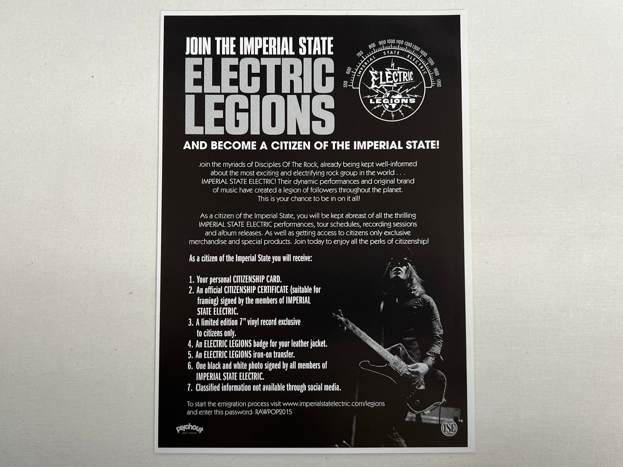 Omslagsbild för skivan IMPERIAL STATE ELECTRIC Honk Machine LP 2015 Swe psychout PSYCH021LP 