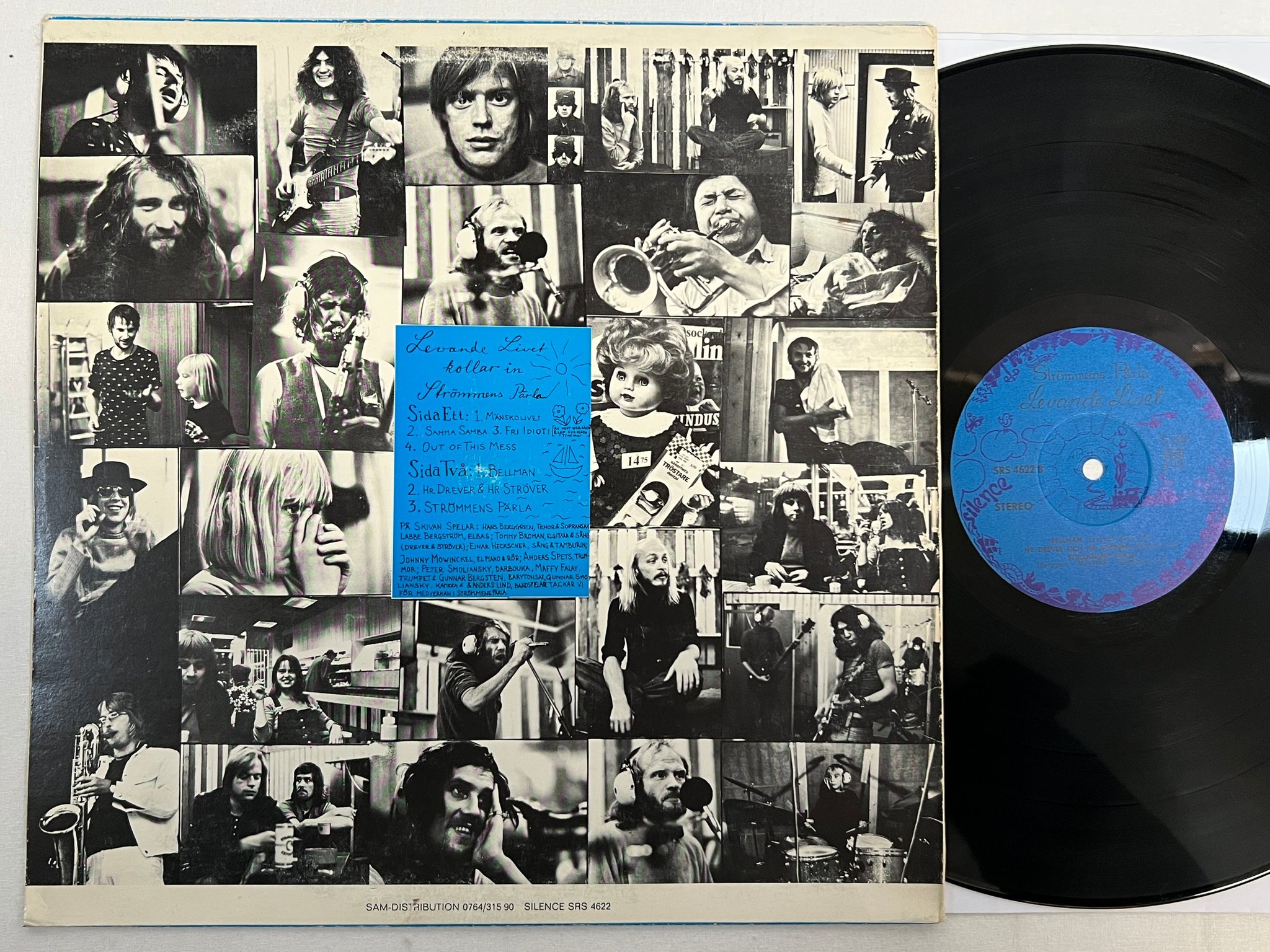 Omslagsbild för skivan LEVANDE LIVET Strömmens Pärla LP -73 Swe SILENCE SRS 4622