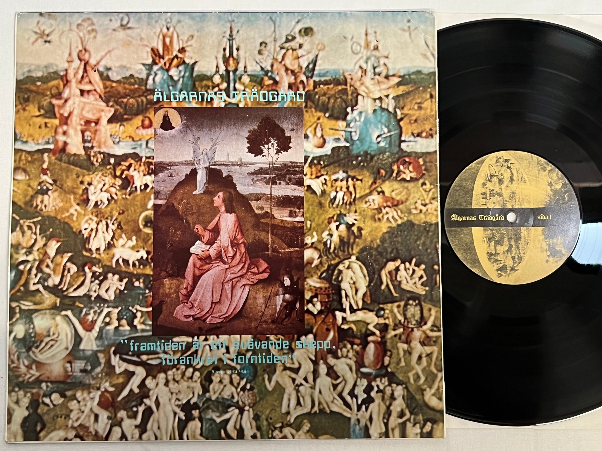 Omslagsbild för skivan ÄLGARNAS TRÄDGÅRD Framtiden Är Ett Svävande Skepp LP -72/73 SILENCE SRS 4611